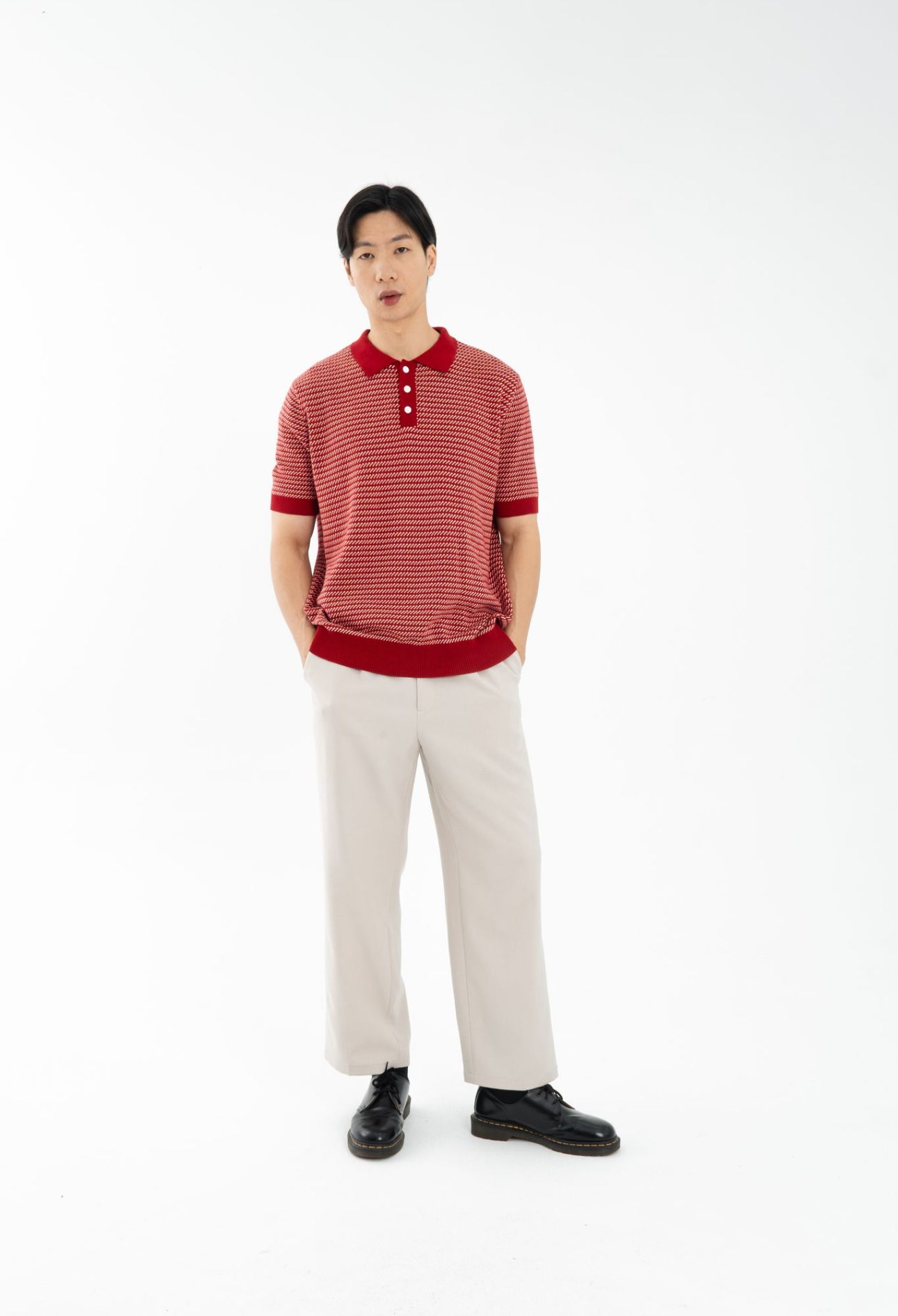 Brave Polo Top | Red