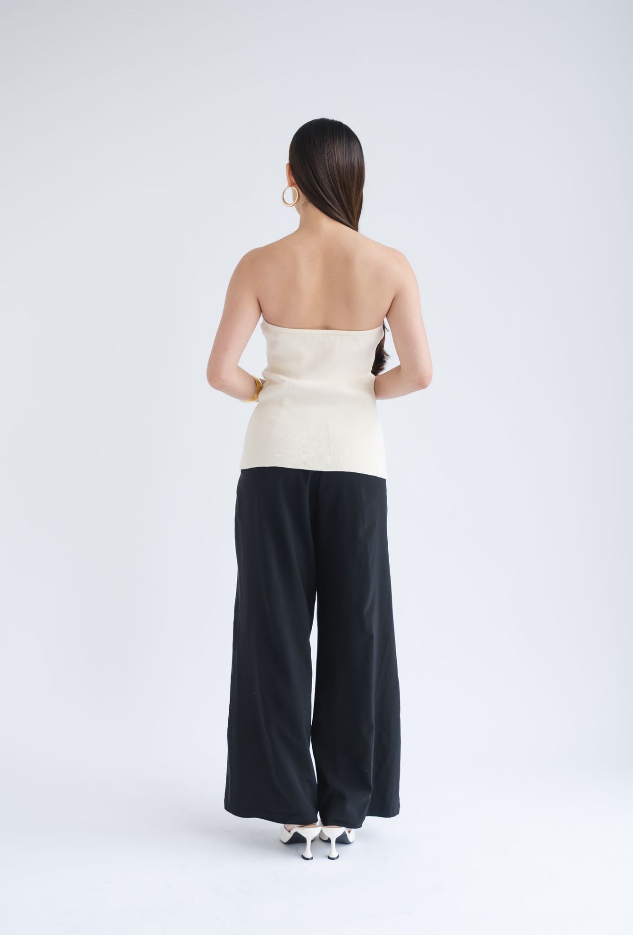 Elodie Sweetheart Top | Off White