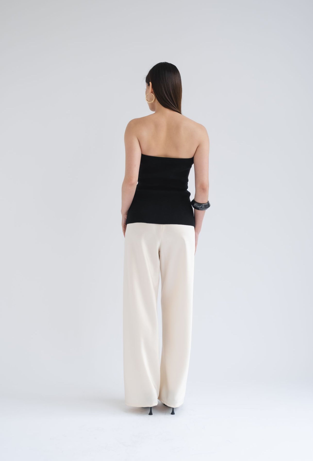 Elodie Sweetheart Top | Black