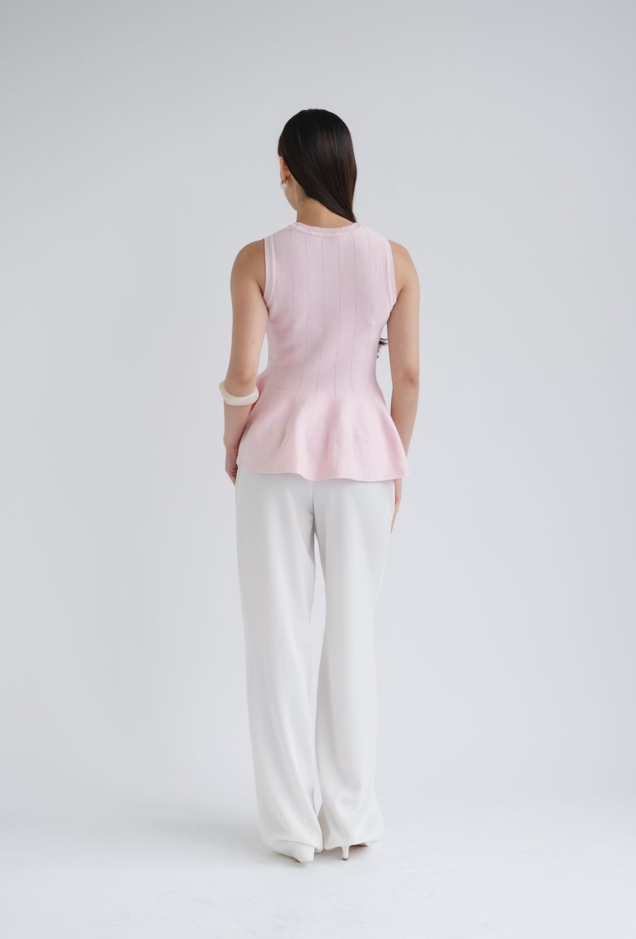 Lila Sleeveless Knit Top | Pink