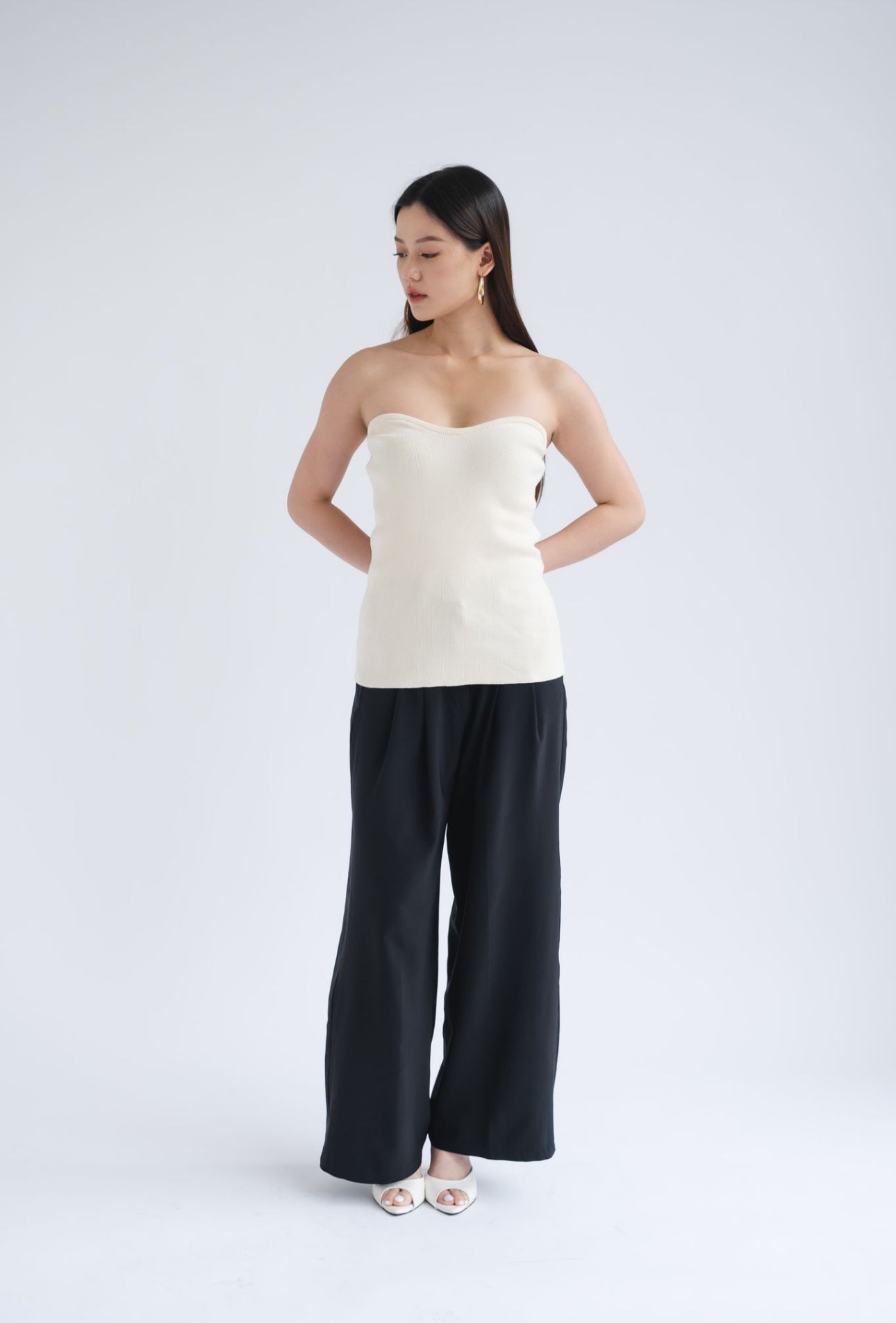 Elodie Sweetheart Top | Off White