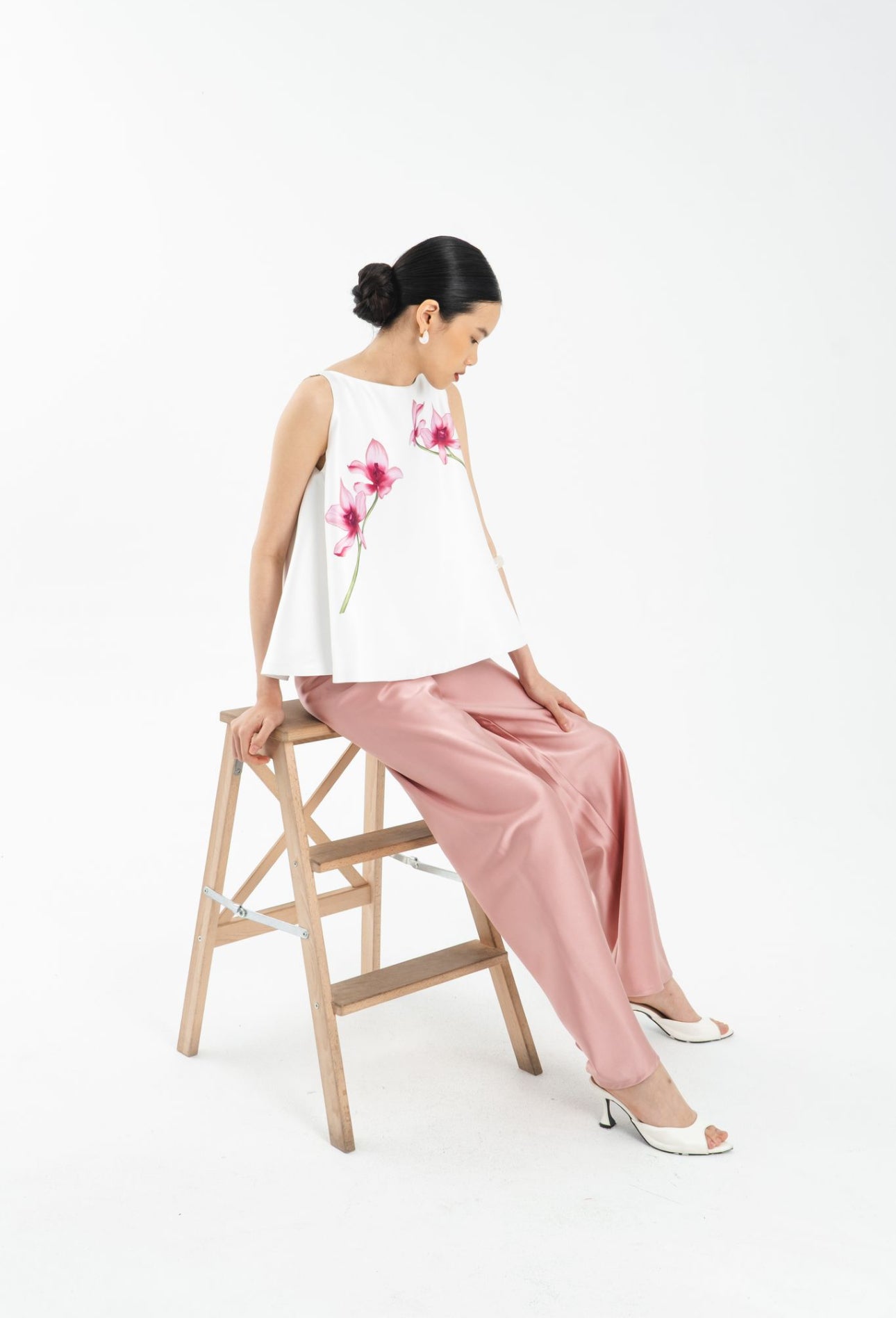 Linea Top | Pink Floral