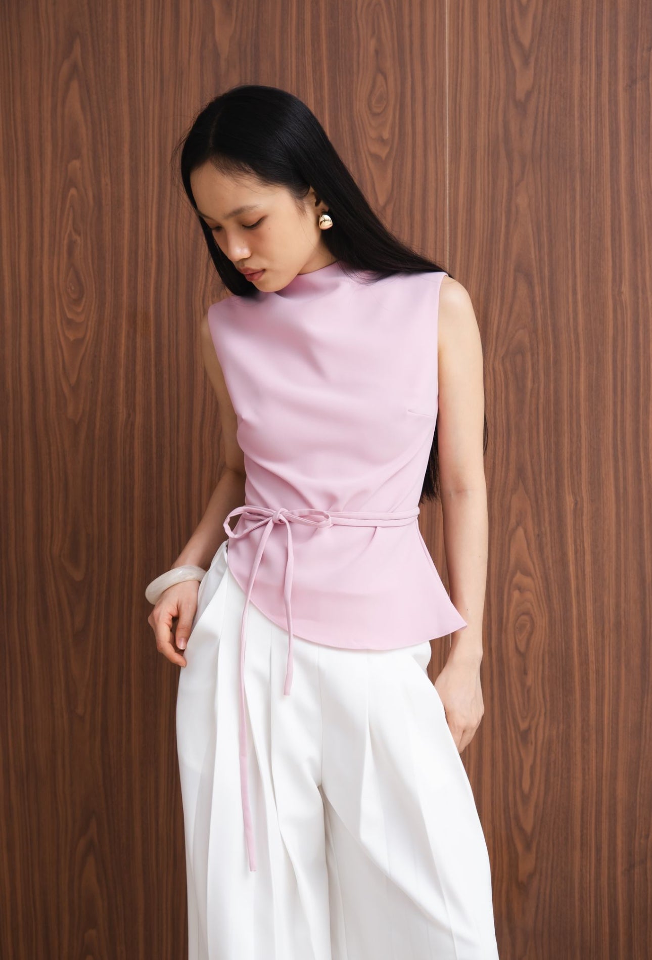 Prime Asymmetrical Top | Pink
