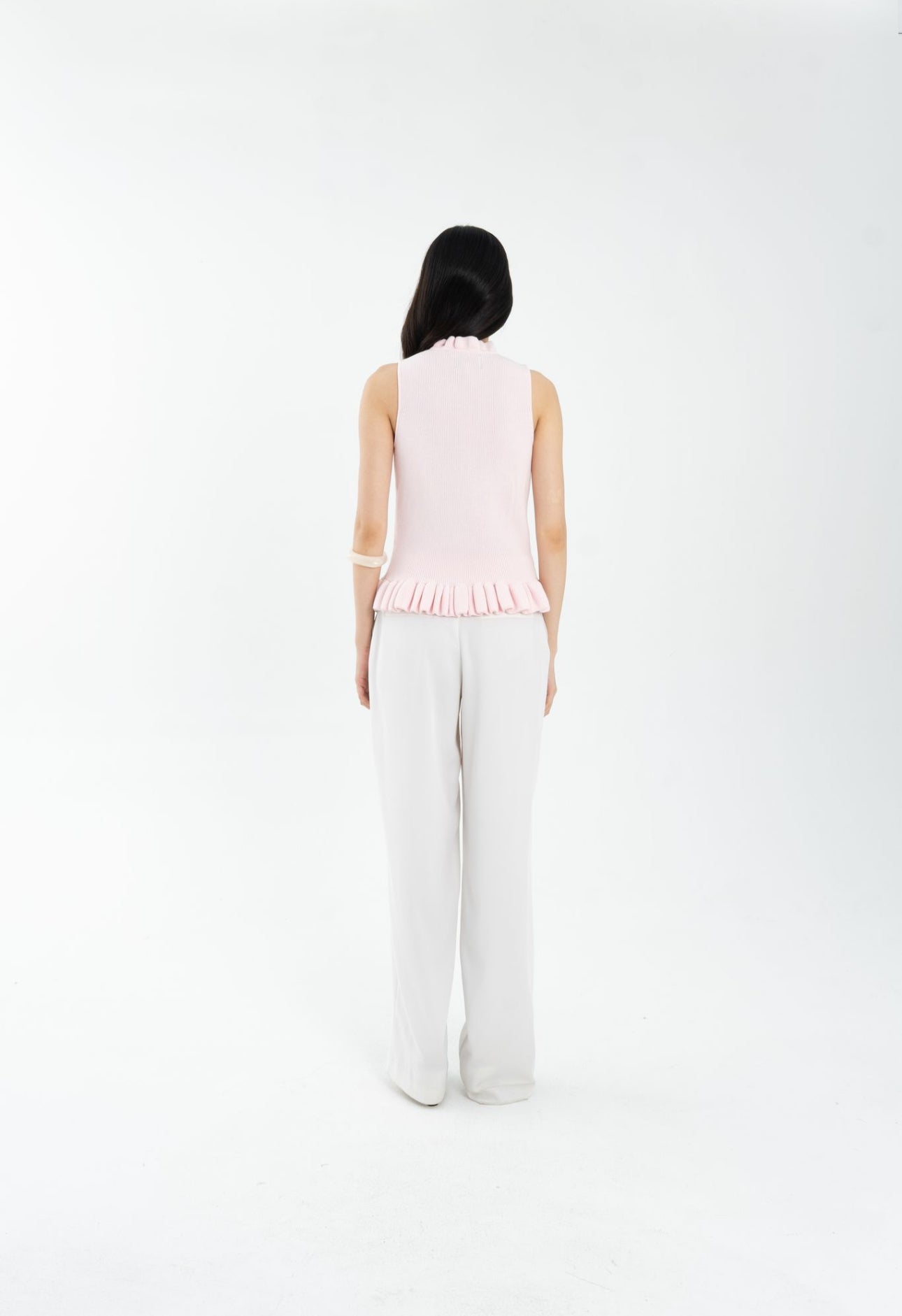 Plush Ruffle Top | Light Pink
