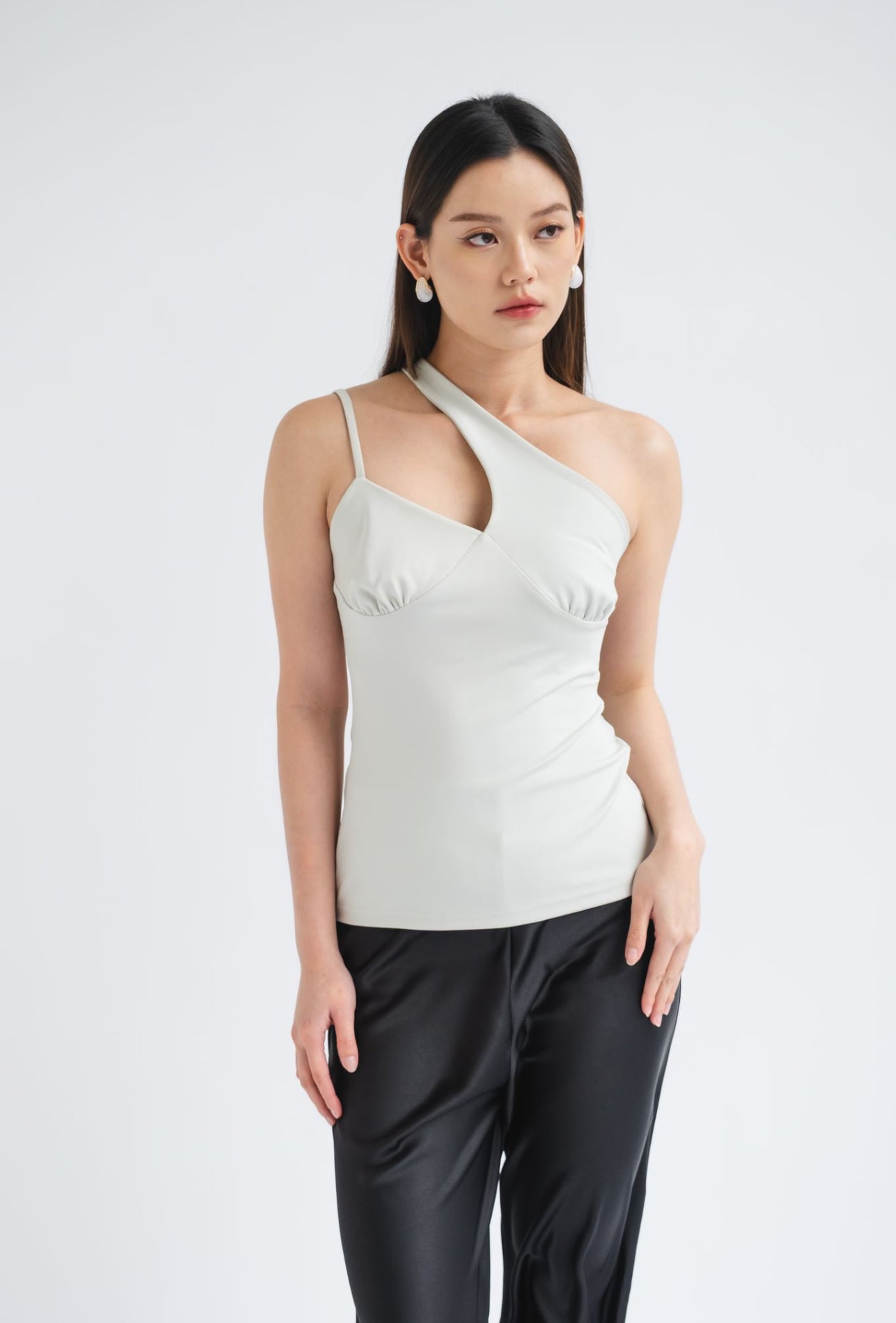 Faye Asymmetrical tank | Sky Blue