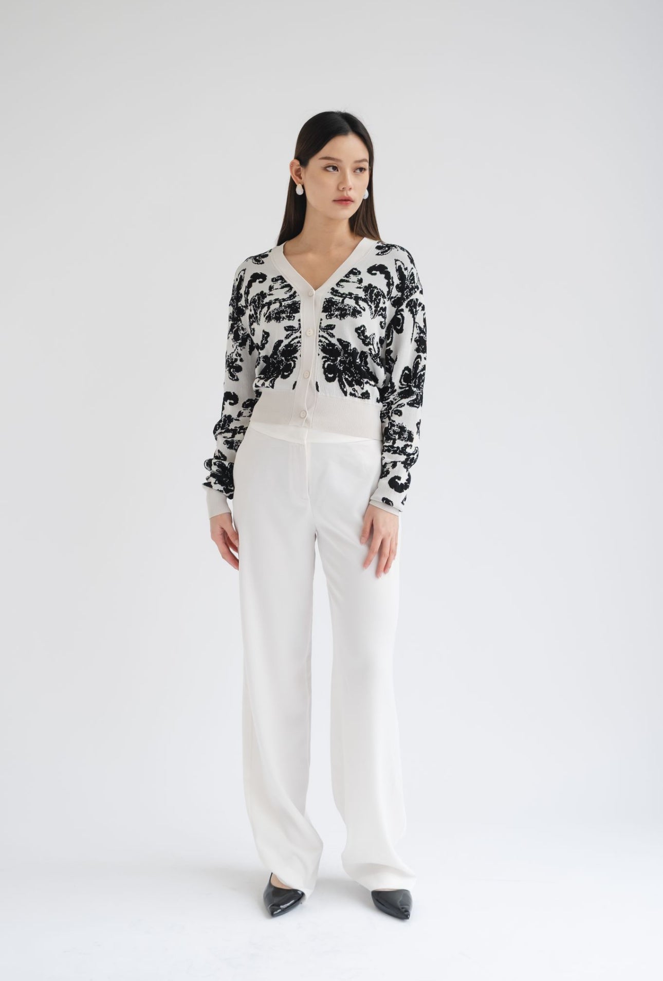 Lina Floral Knit Cardigan