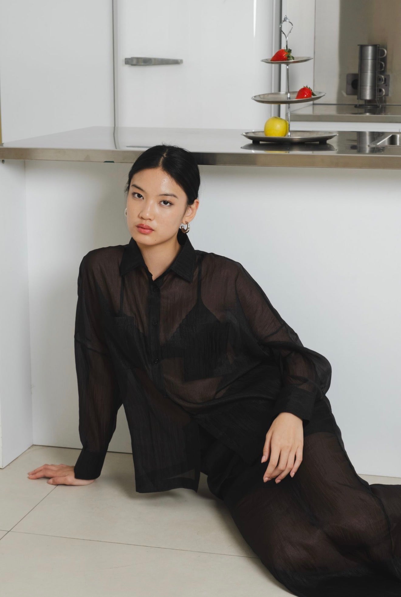 Brise Sheer Shirt | Black