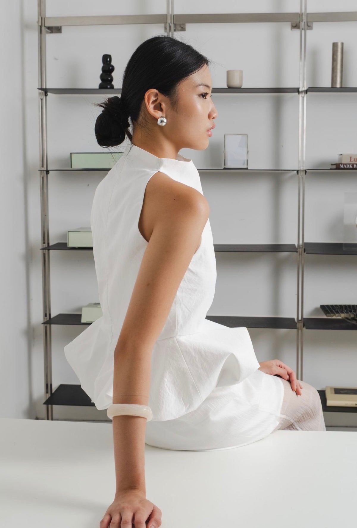 Shift Balloon Top | White