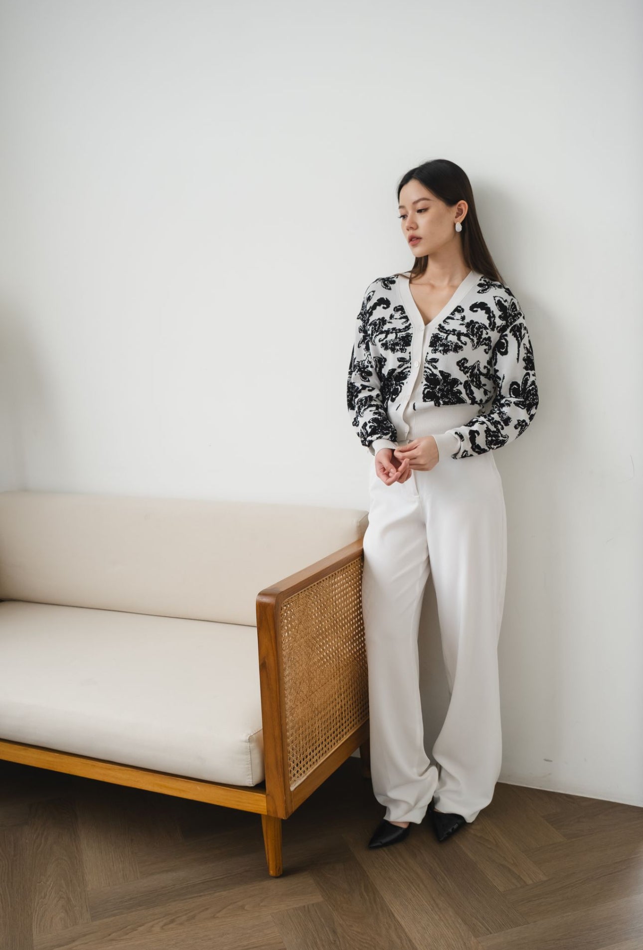 Lina Floral Knit Cardigan