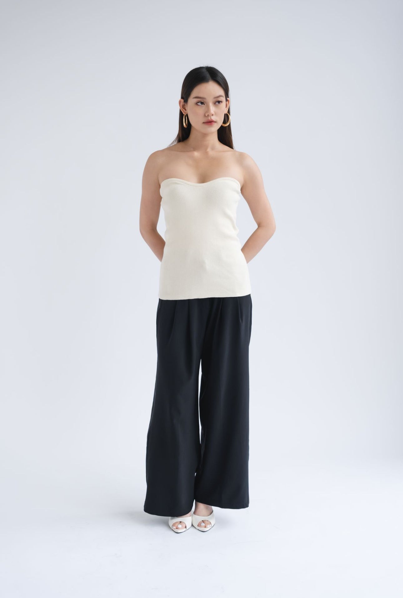 Elodie Sweetheart Top | Off White