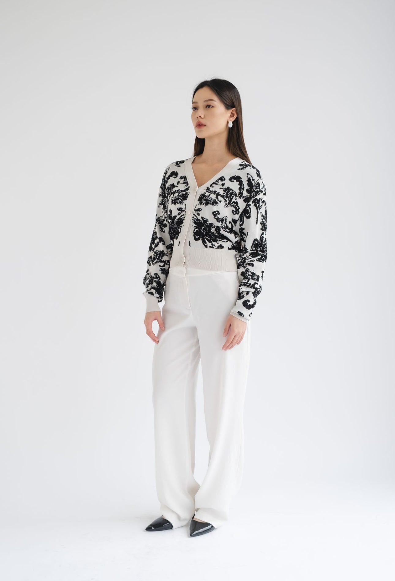 Lina Floral Knit Cardigan