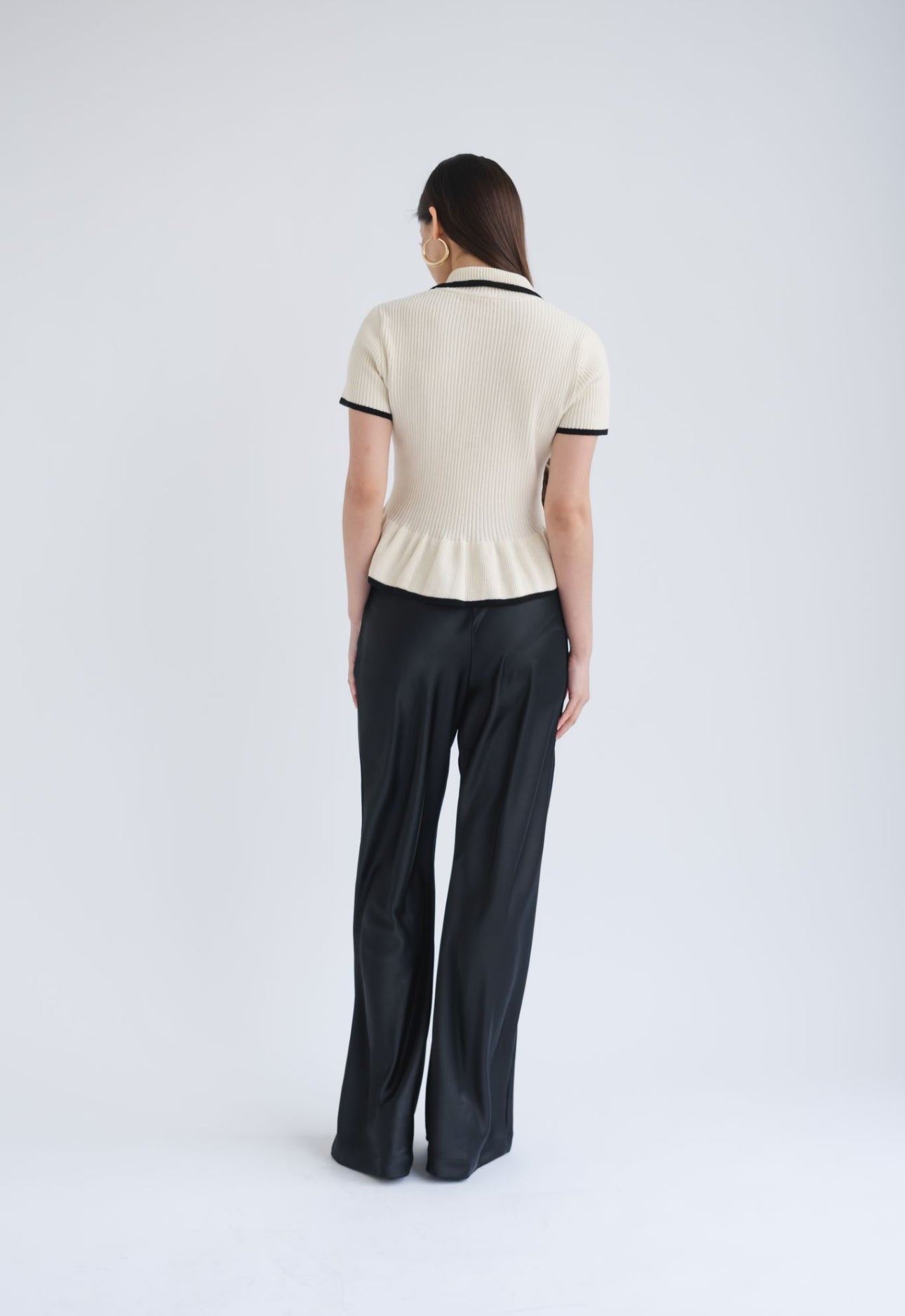Kiki Contrast Top | White