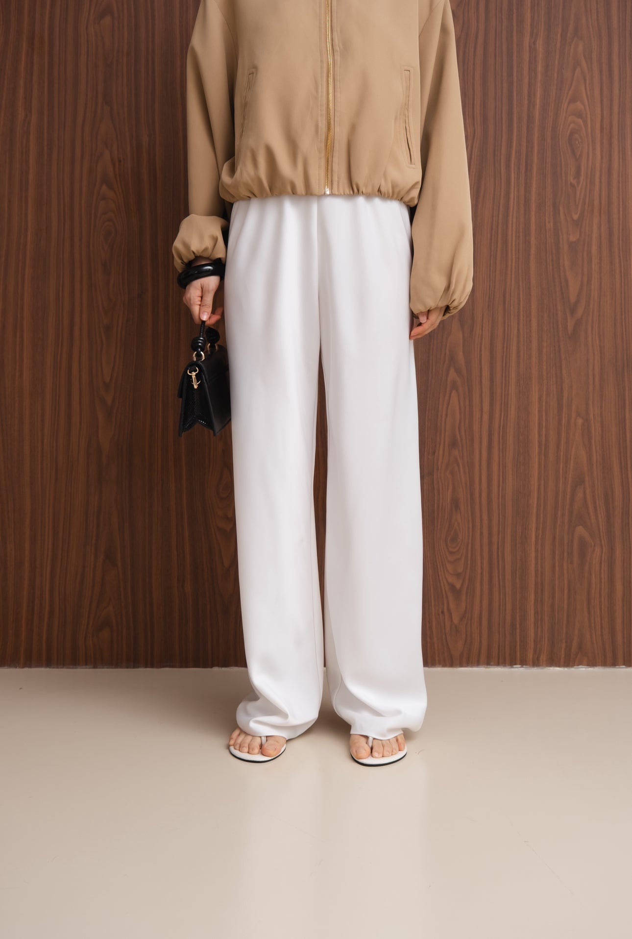 AllDay Satin Pants | White