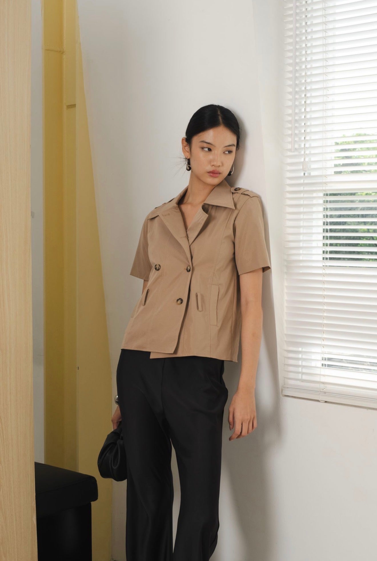 Arc Trench Top | Taupe