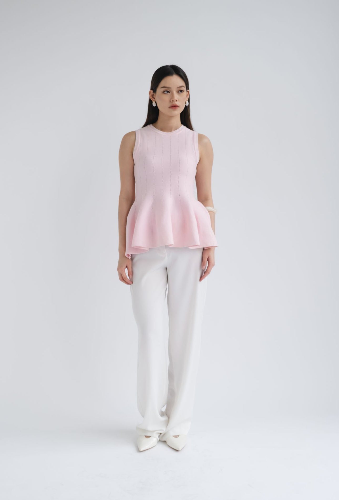 Lila Sleeveless Knit Top | Pink