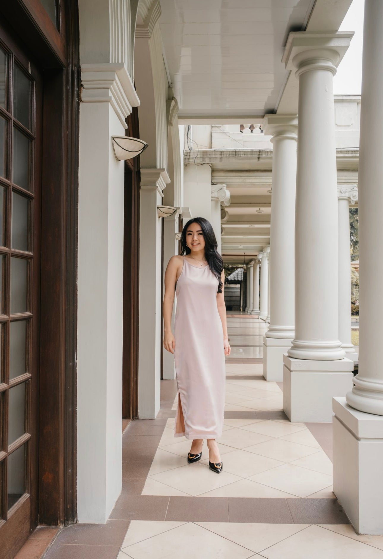 Karl Slit Dress