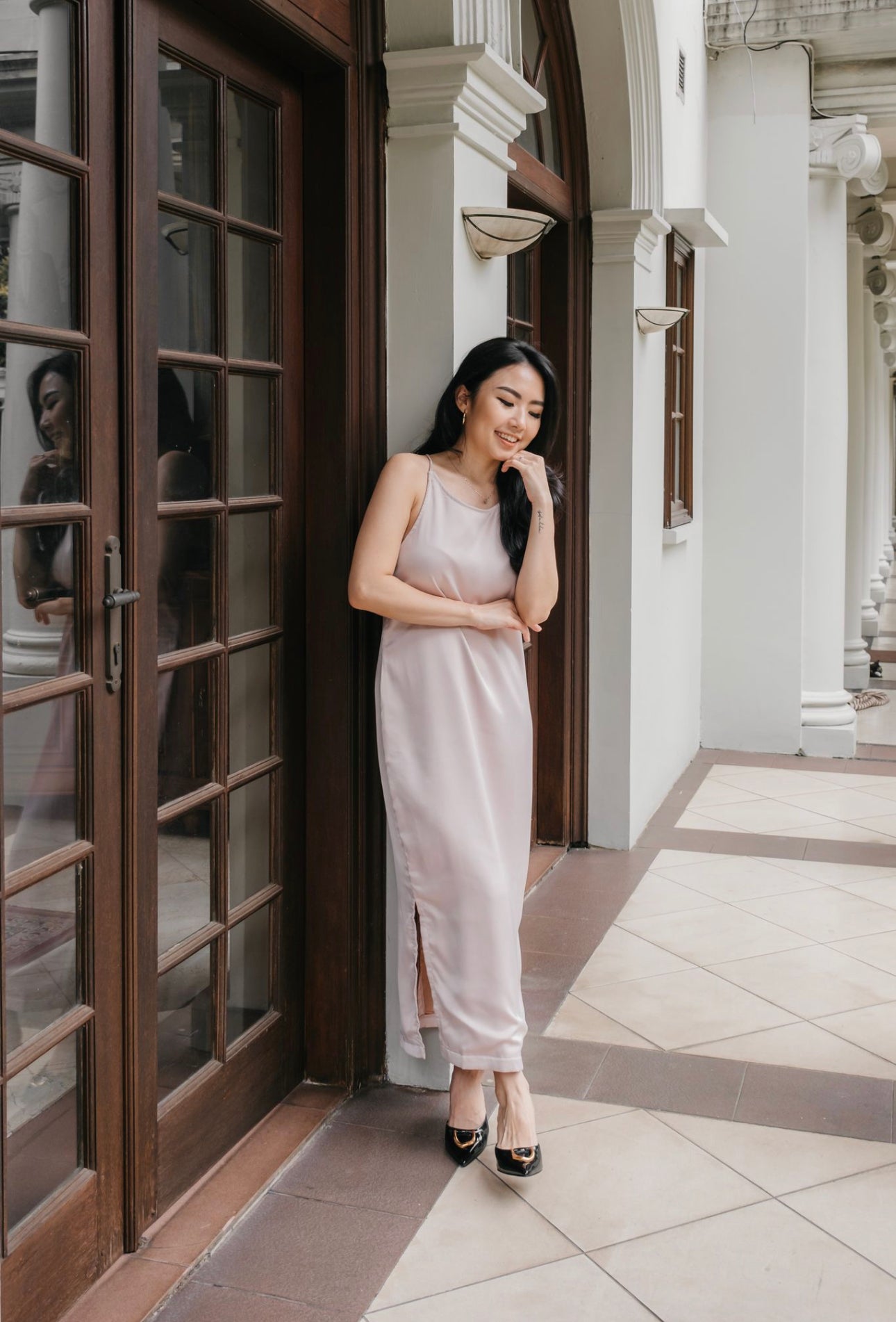 Karl Slit Dress