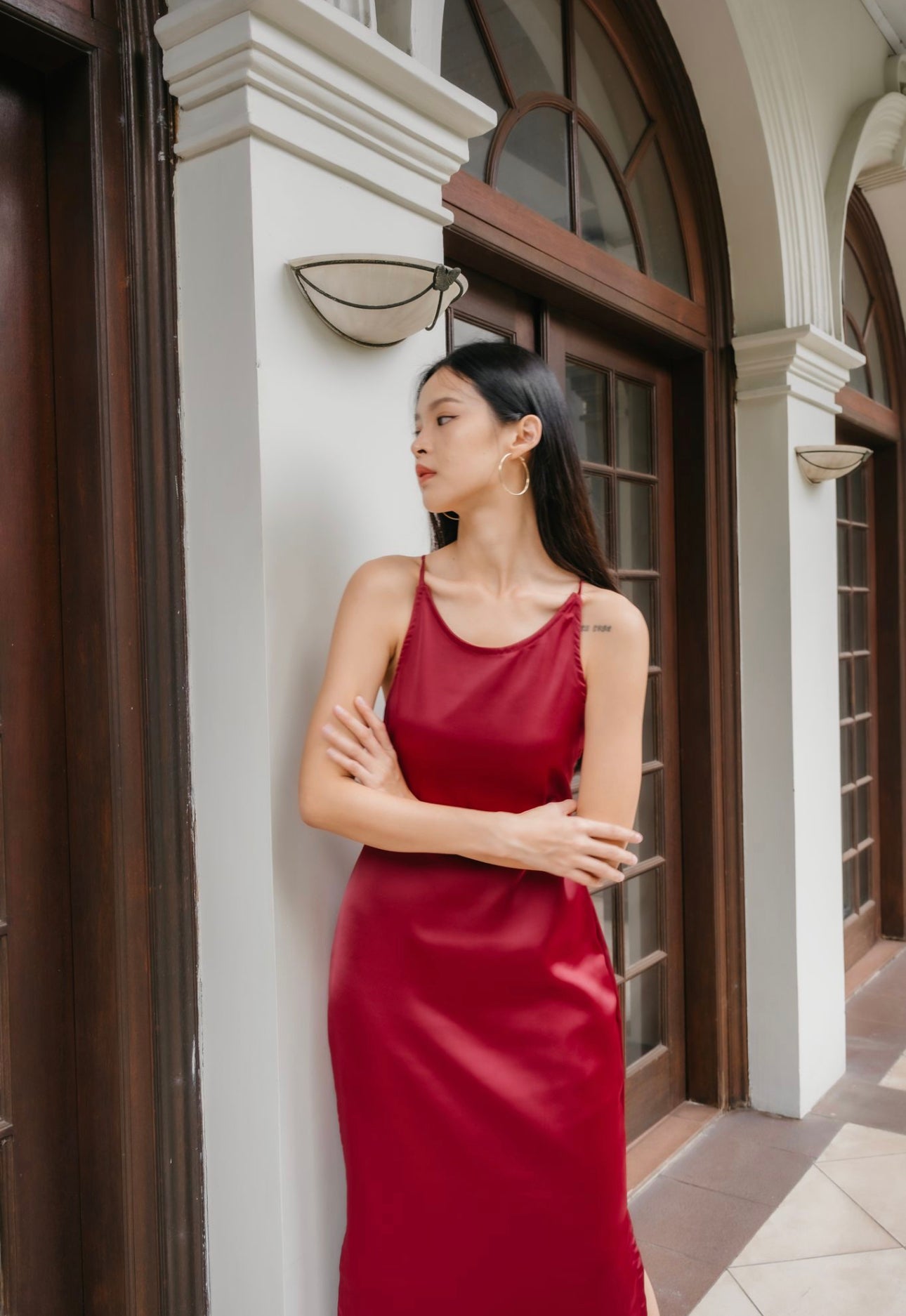 Karl Slit Dress