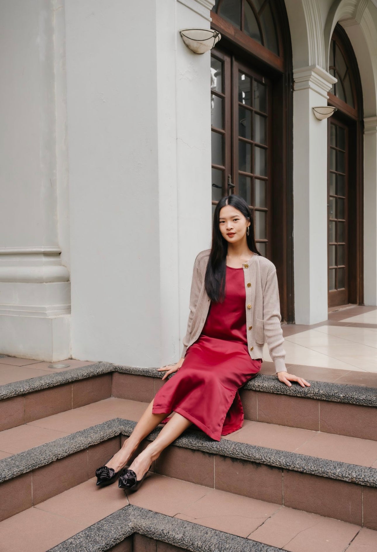 Karl Slit Dress