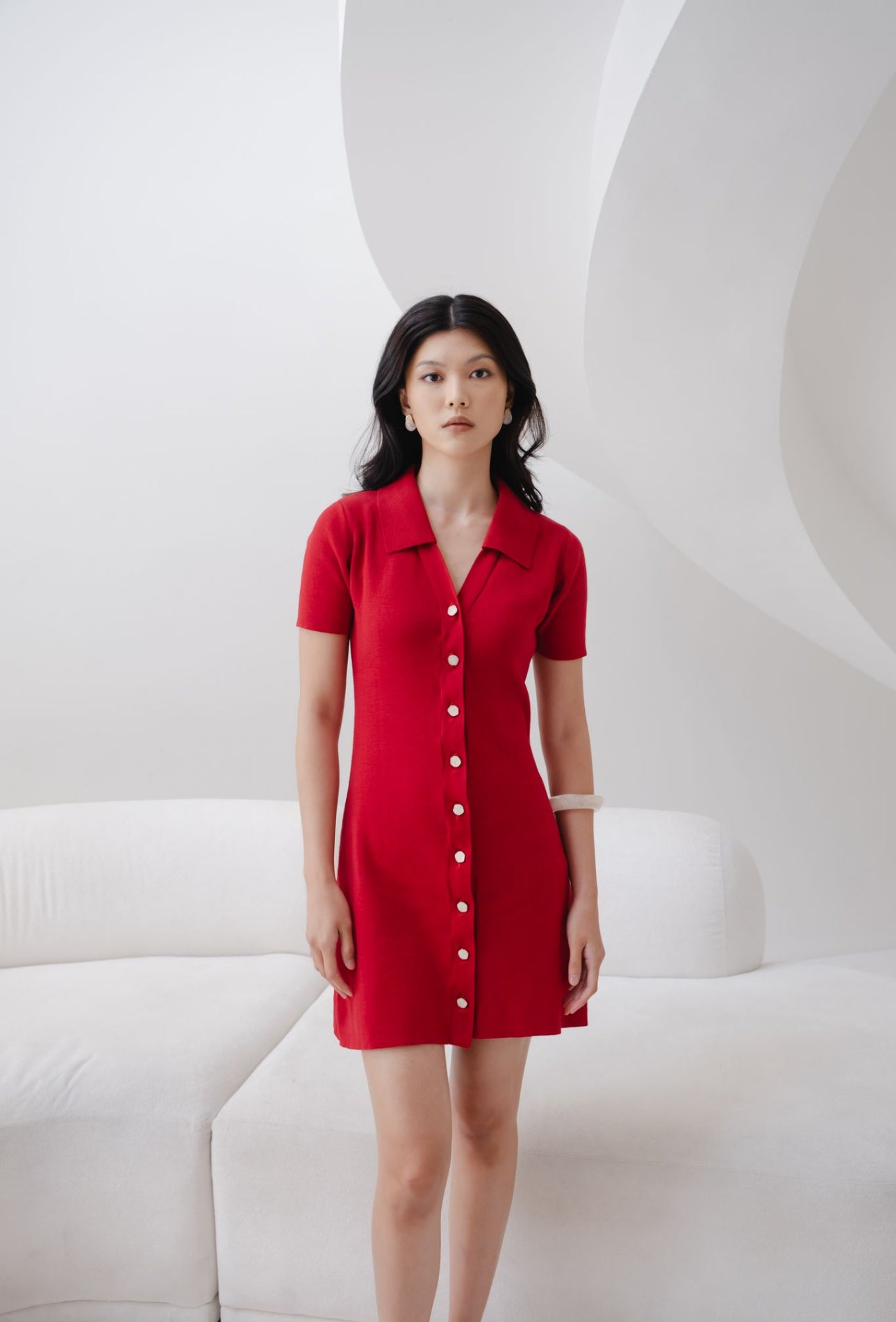 Ashlyn Dress | Red