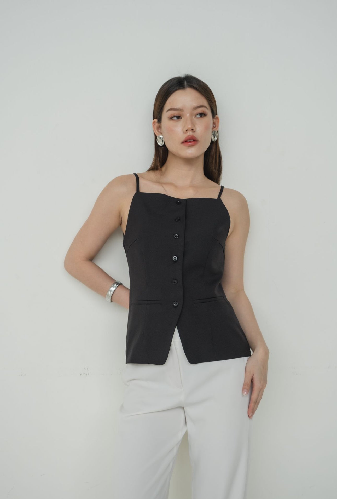 Jeanne Boatneck Tank | Black