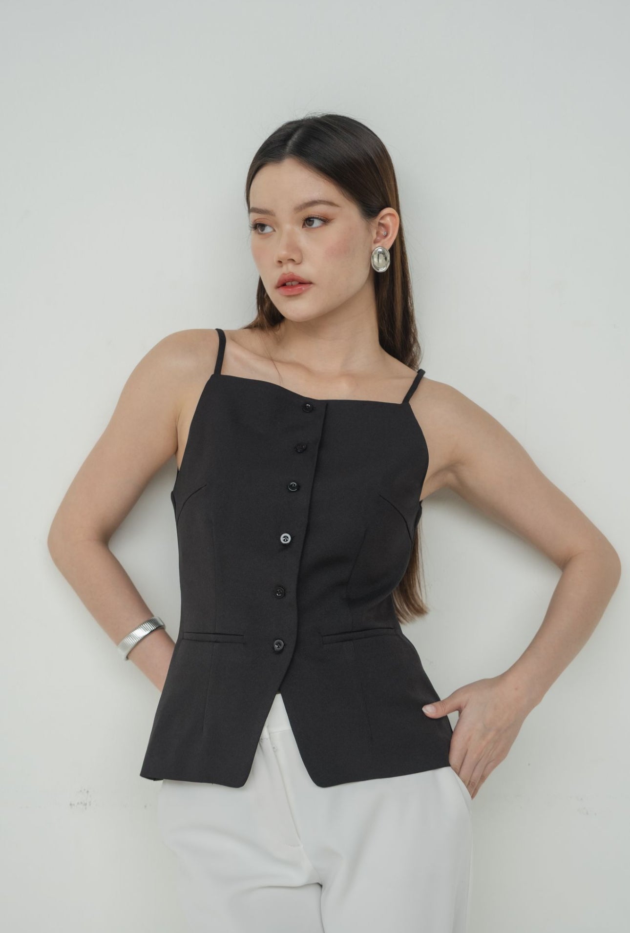 Jeanne Boatneck Tank | Black