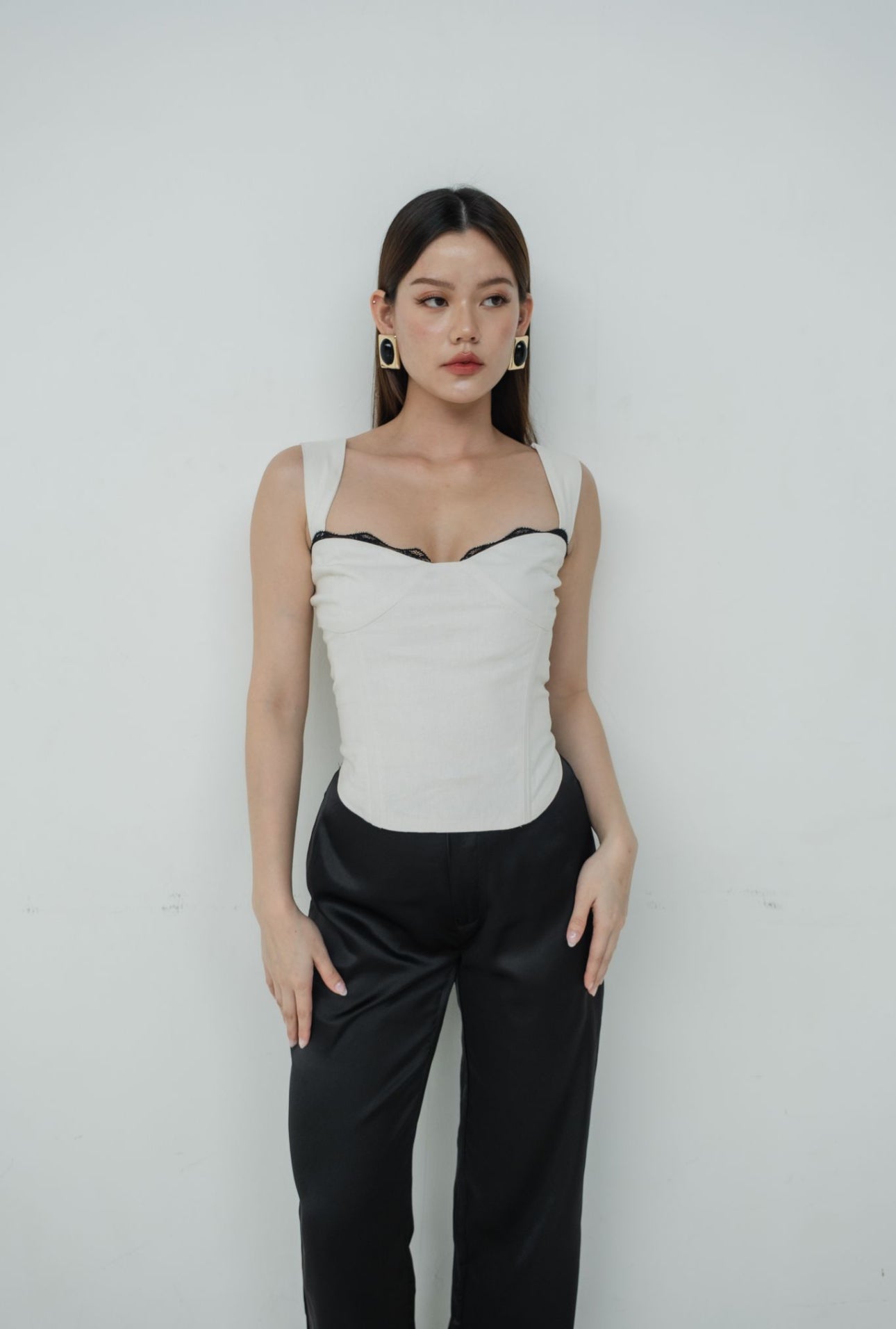 Kiara Lace Top | White