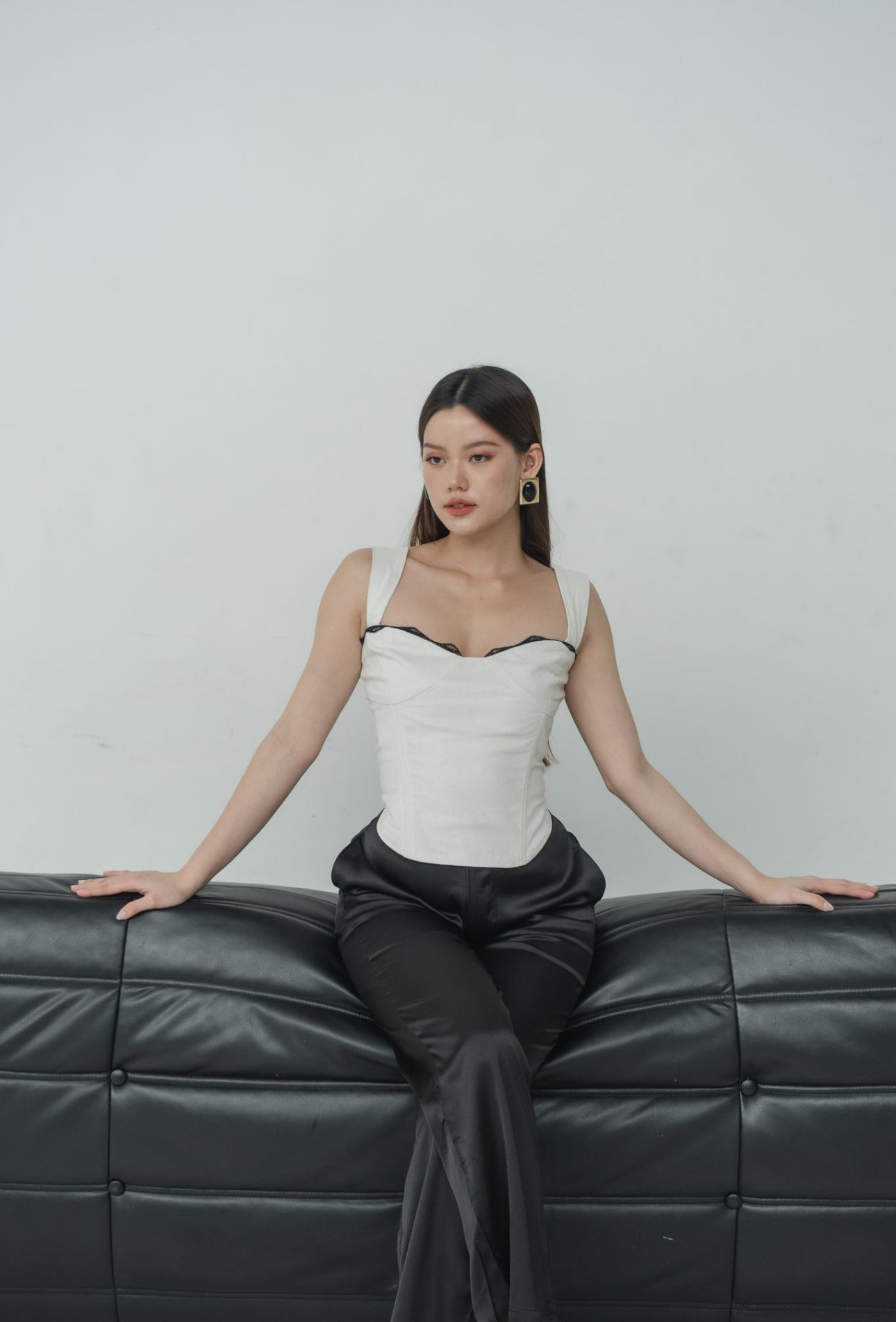 Kiara Lace Top | White