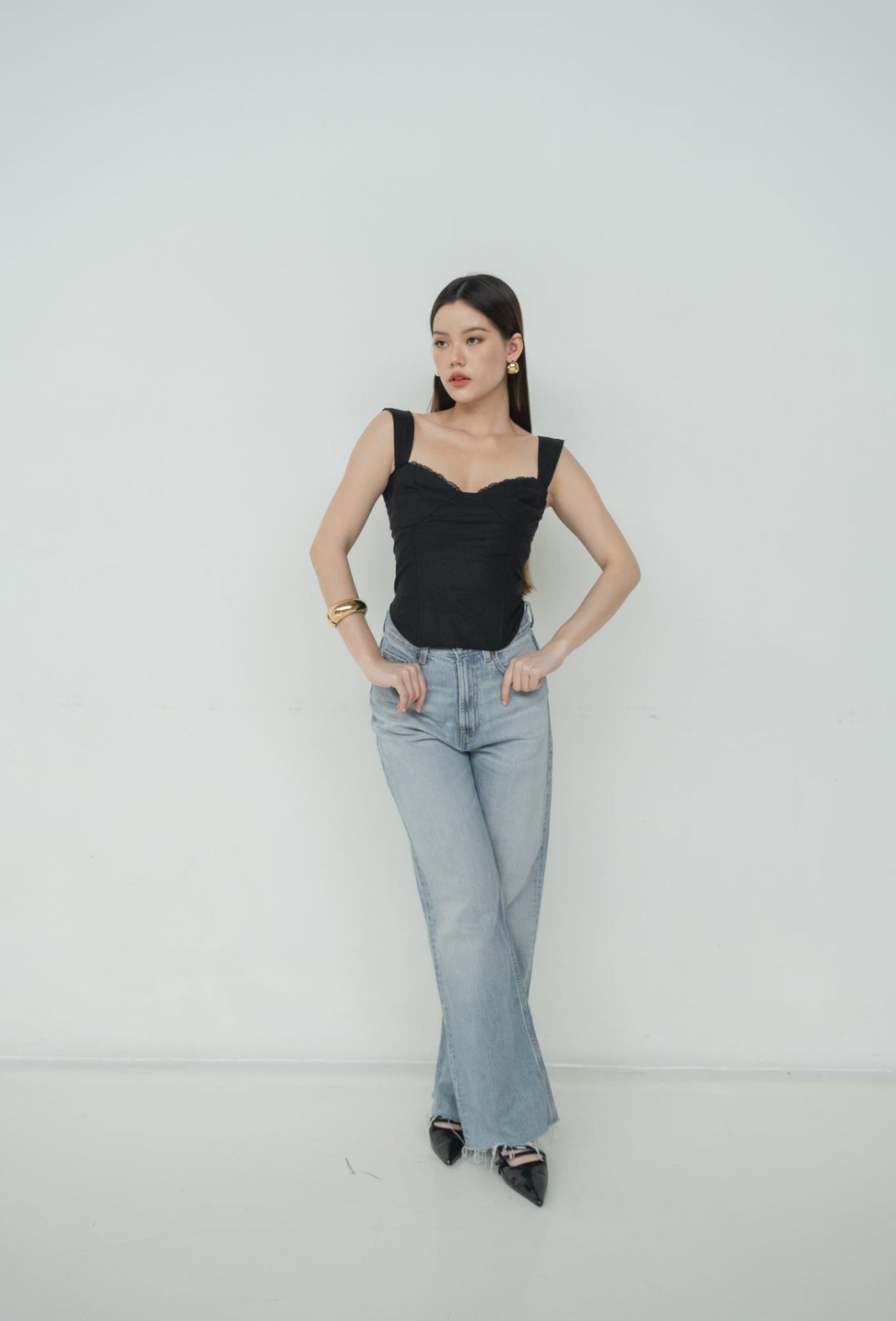Kiara Lace Top | Black
