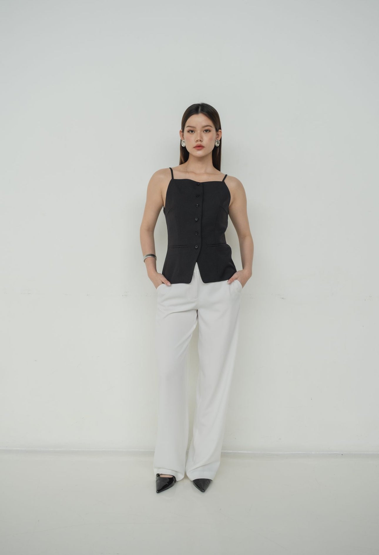 Jeanne Boatneck Tank | Black