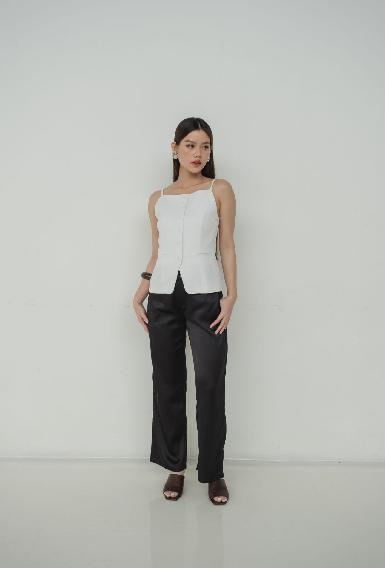 Jeanne Boatneck Tank | White