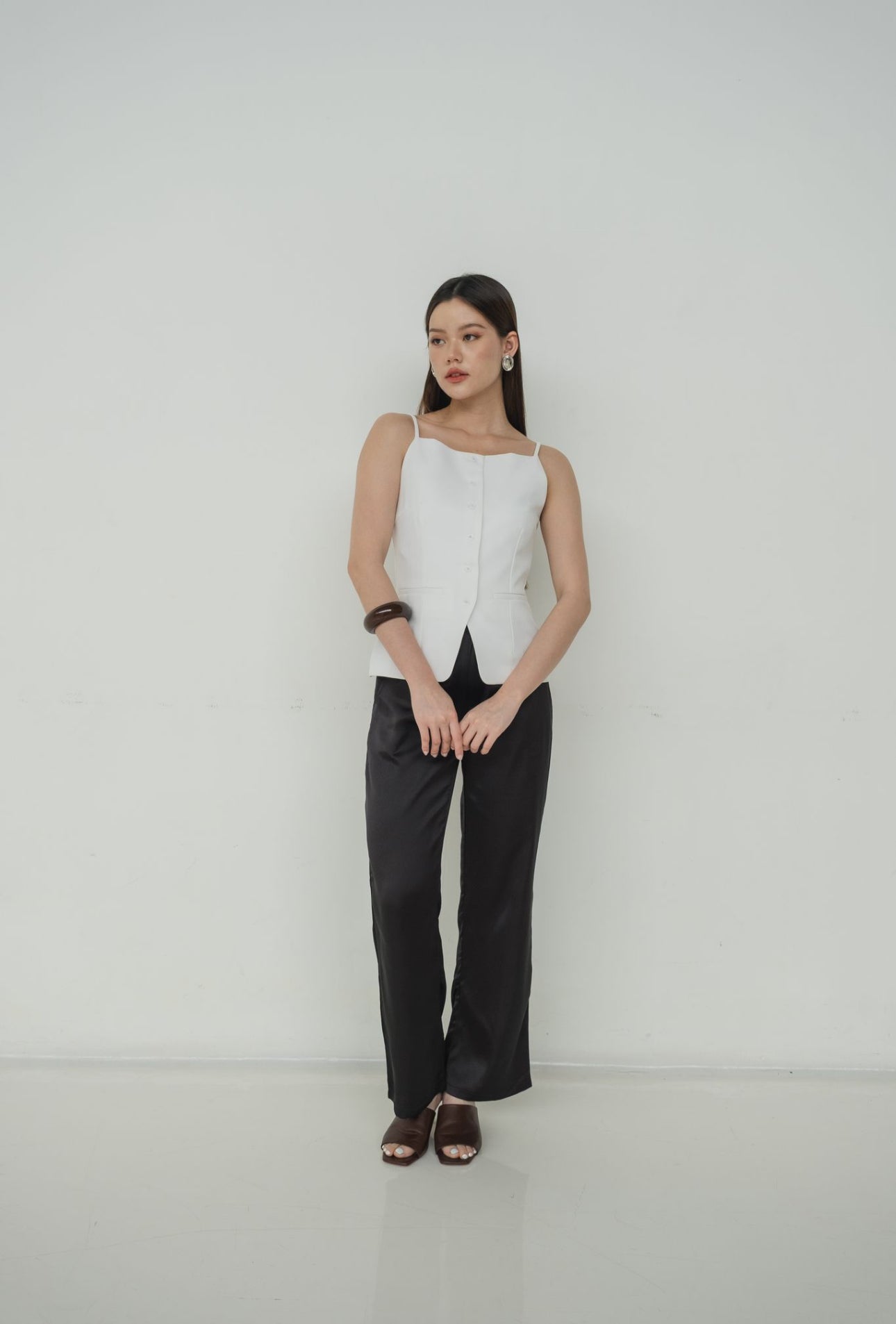 Jeanne Boatneck Tank | White