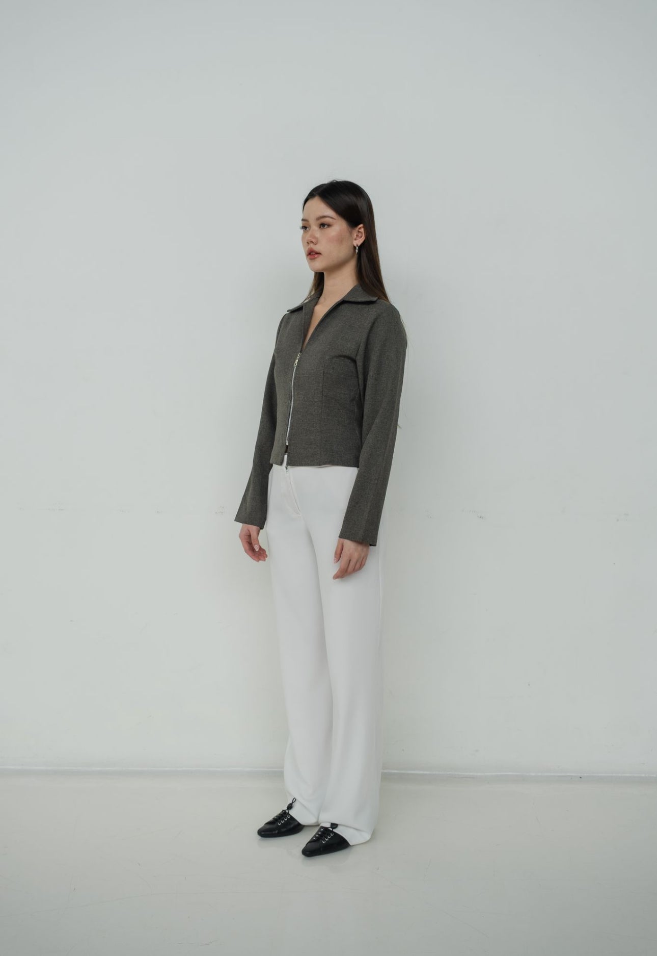 Zora Fitted Blazer | Grey