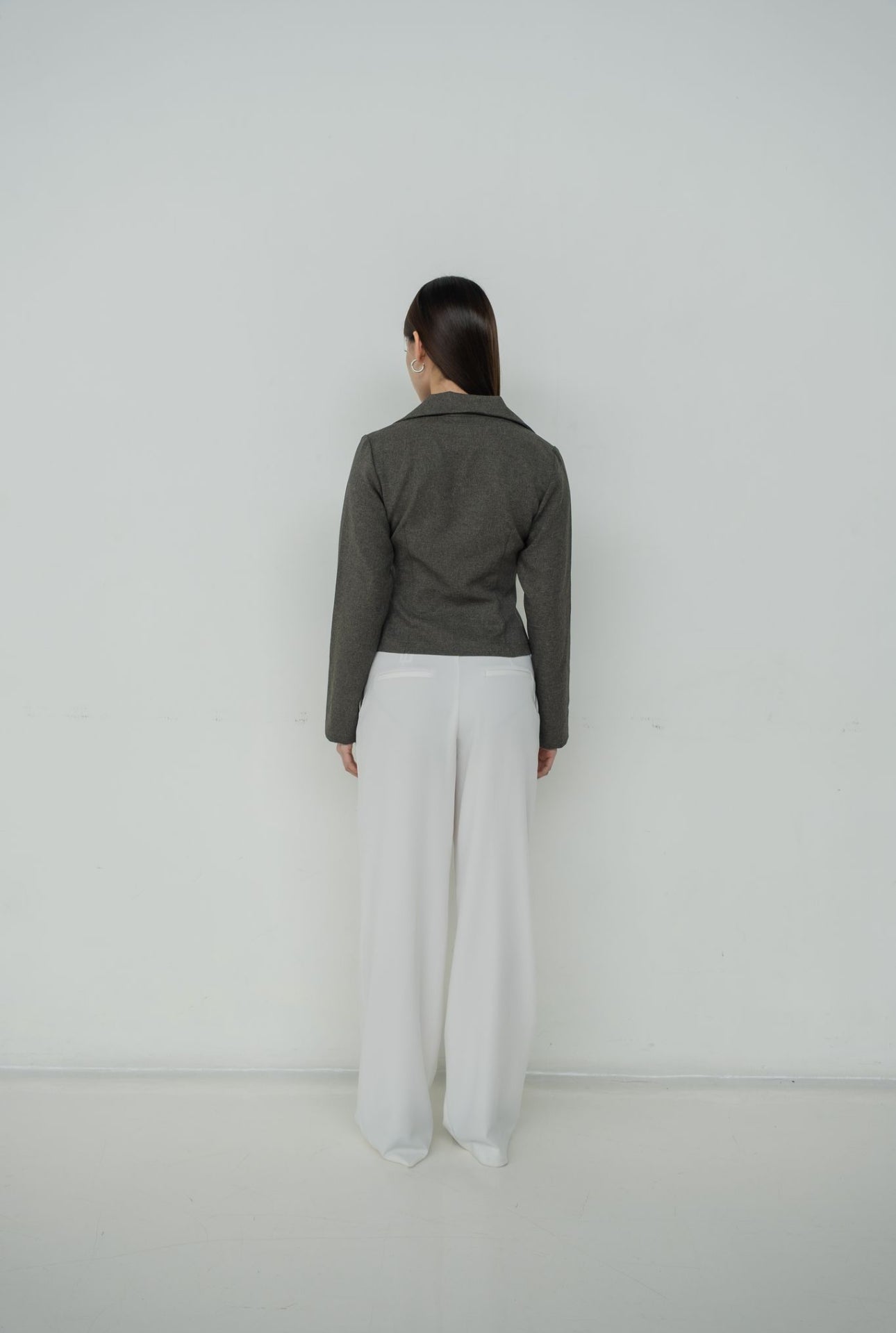 Zora Fitted Blazer | Grey