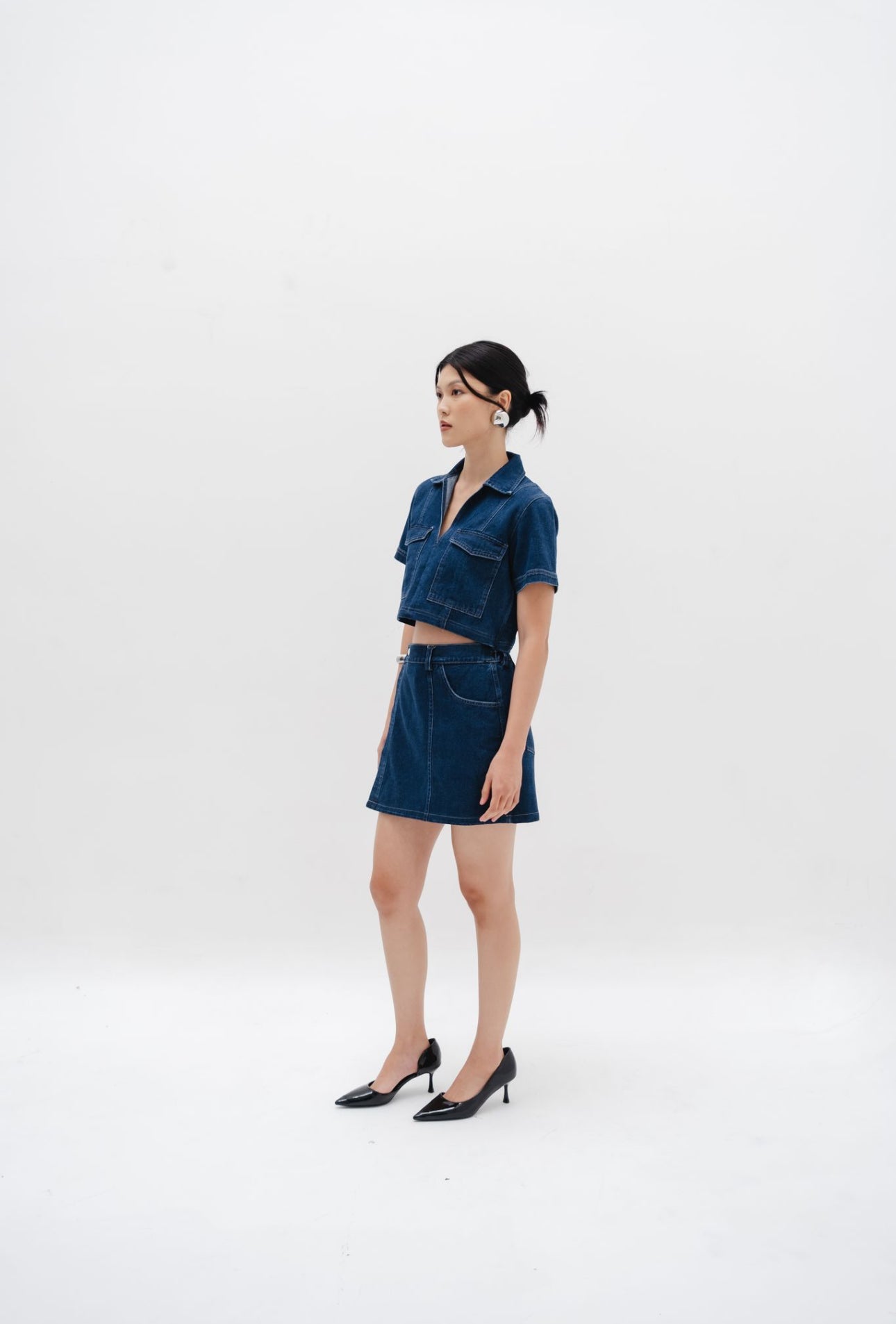 Poppy Skort | Dark Blue Denim