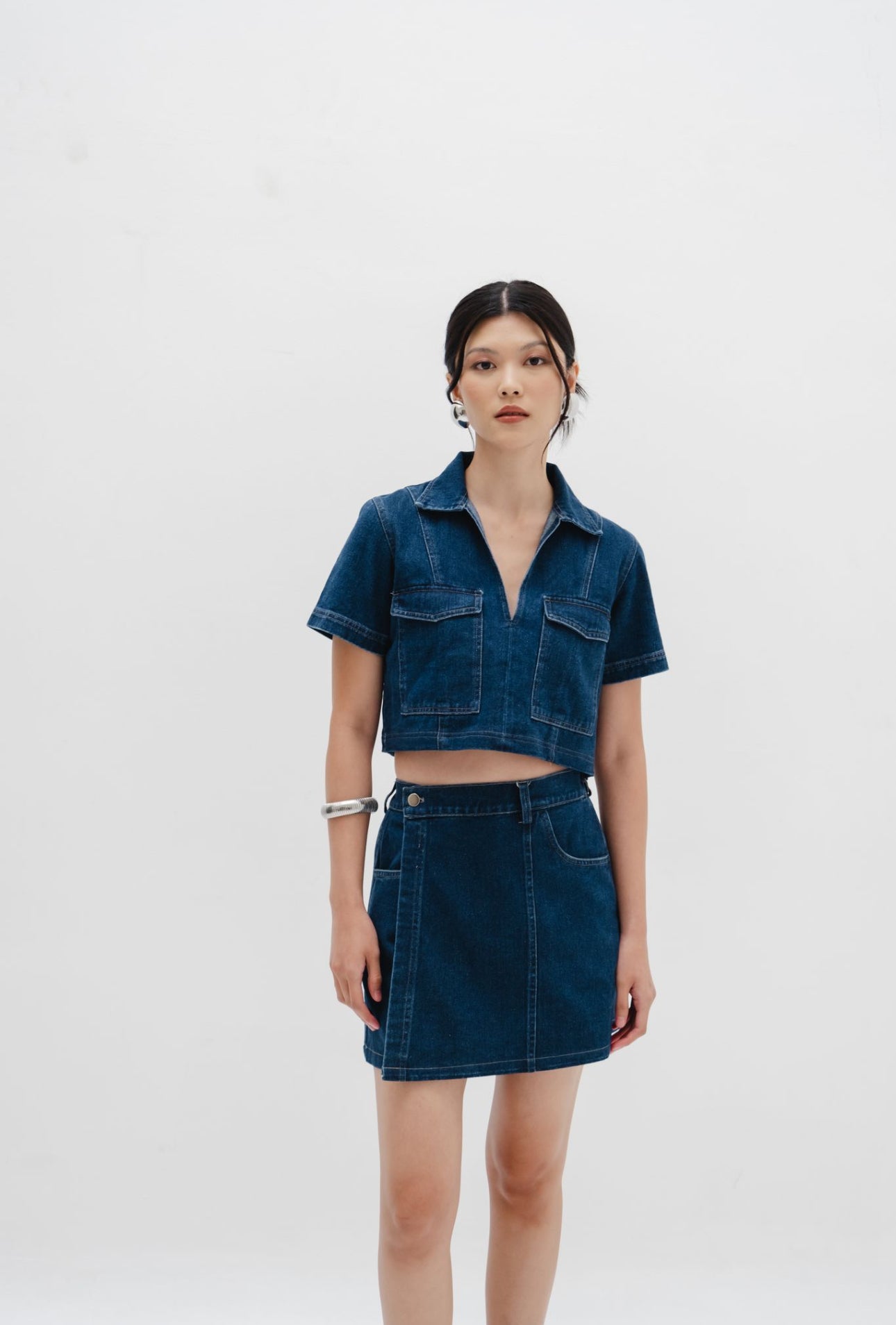 Poppy Top | Dark Blue Denim