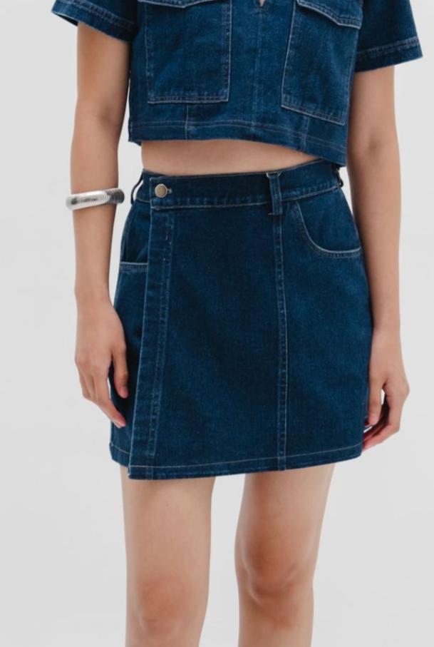 Poppy Skort | Dark Blue Denim