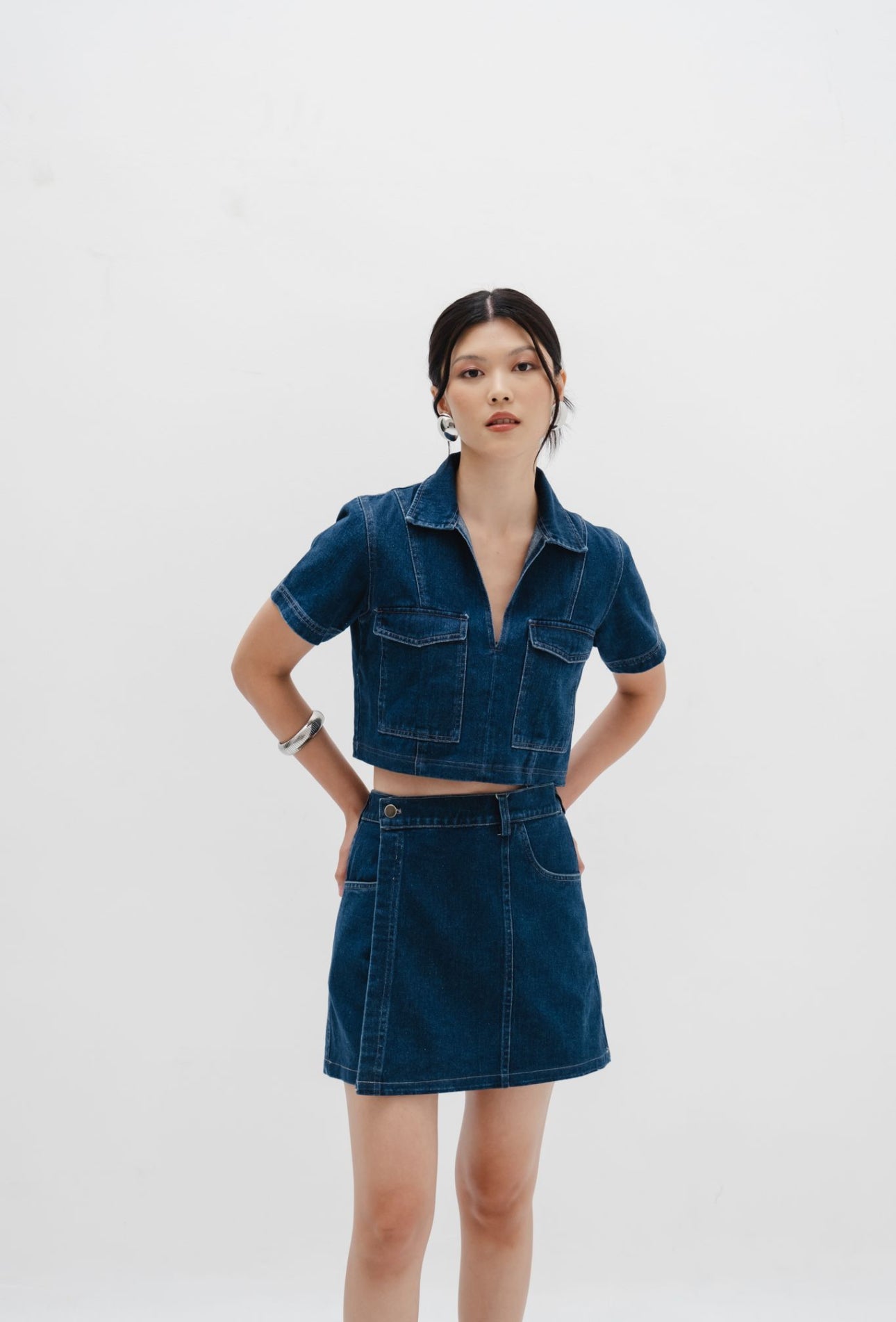 Poppy Skort | Dark Blue Denim
