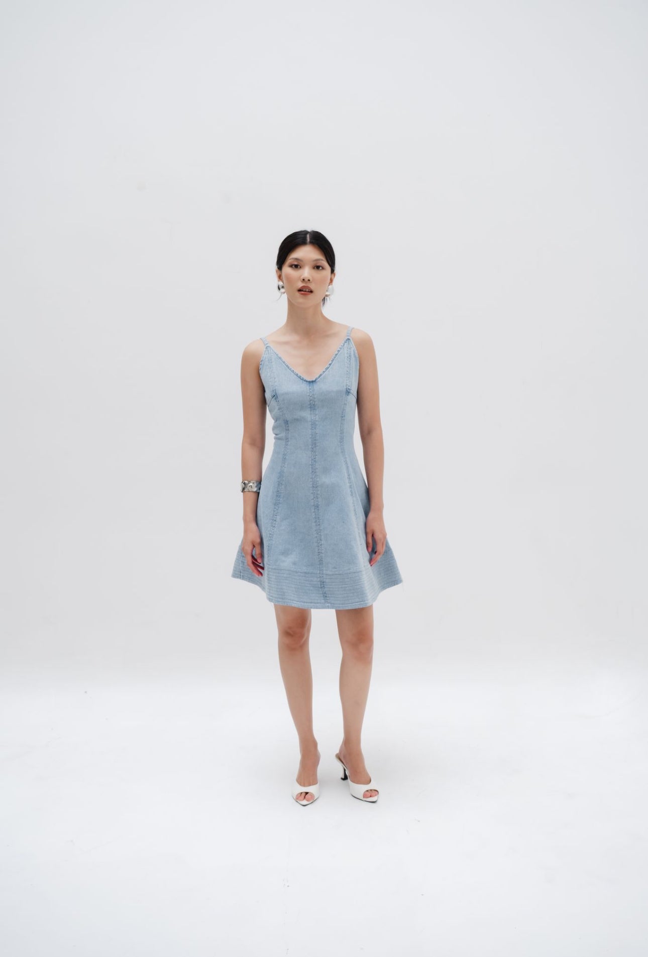 Ayla Dress | Light Blue Denim