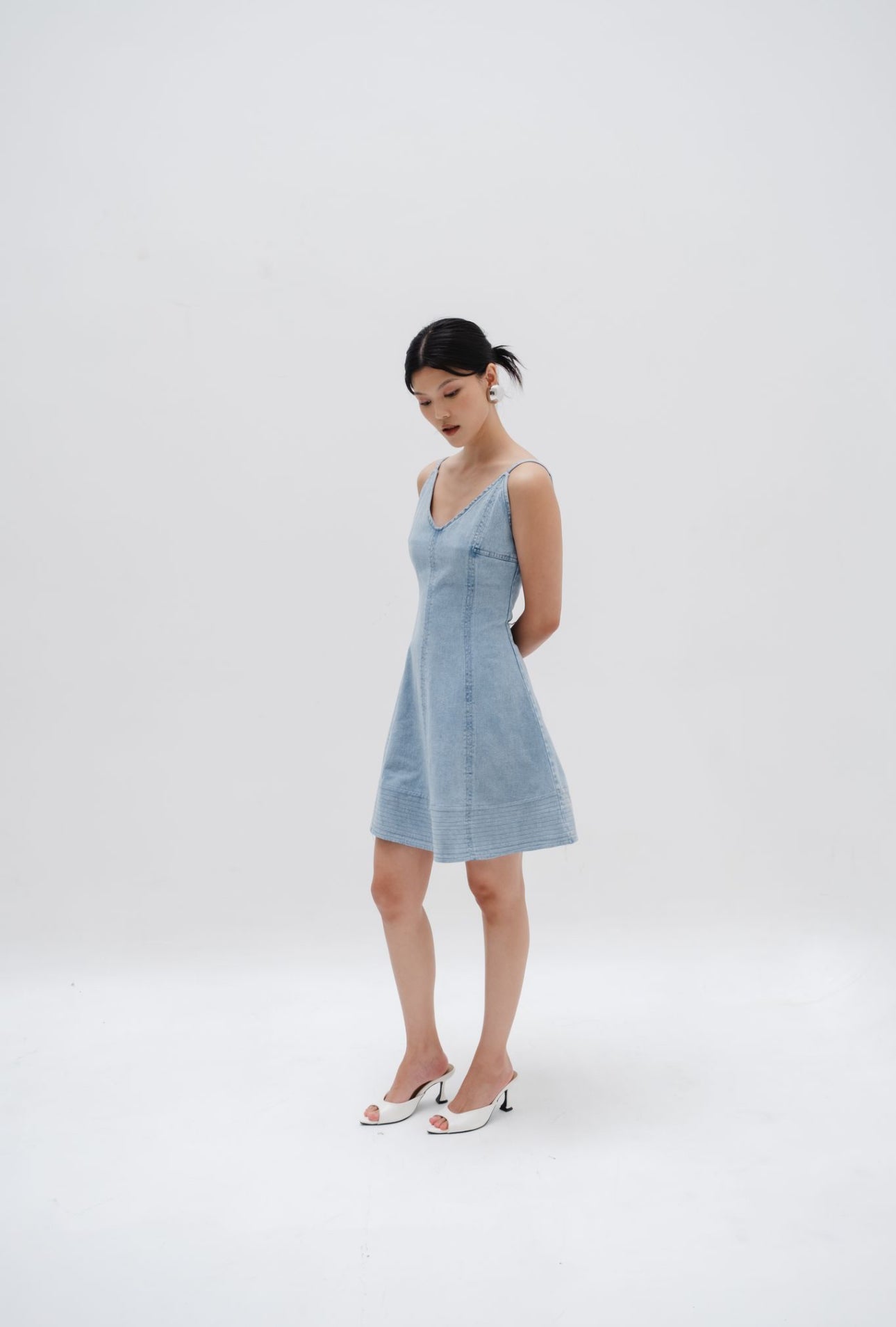 Ayla Dress | Light Blue Denim