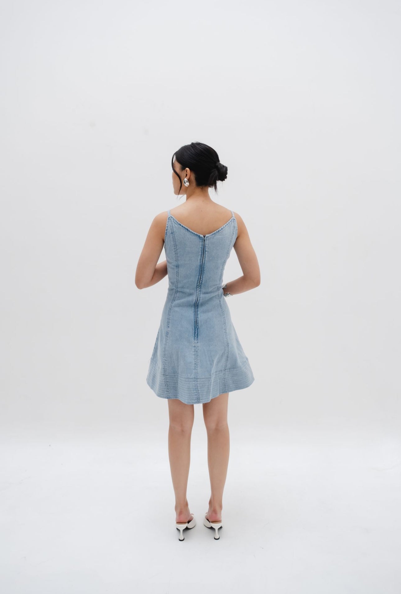 Ayla Dress | Light Blue Denim