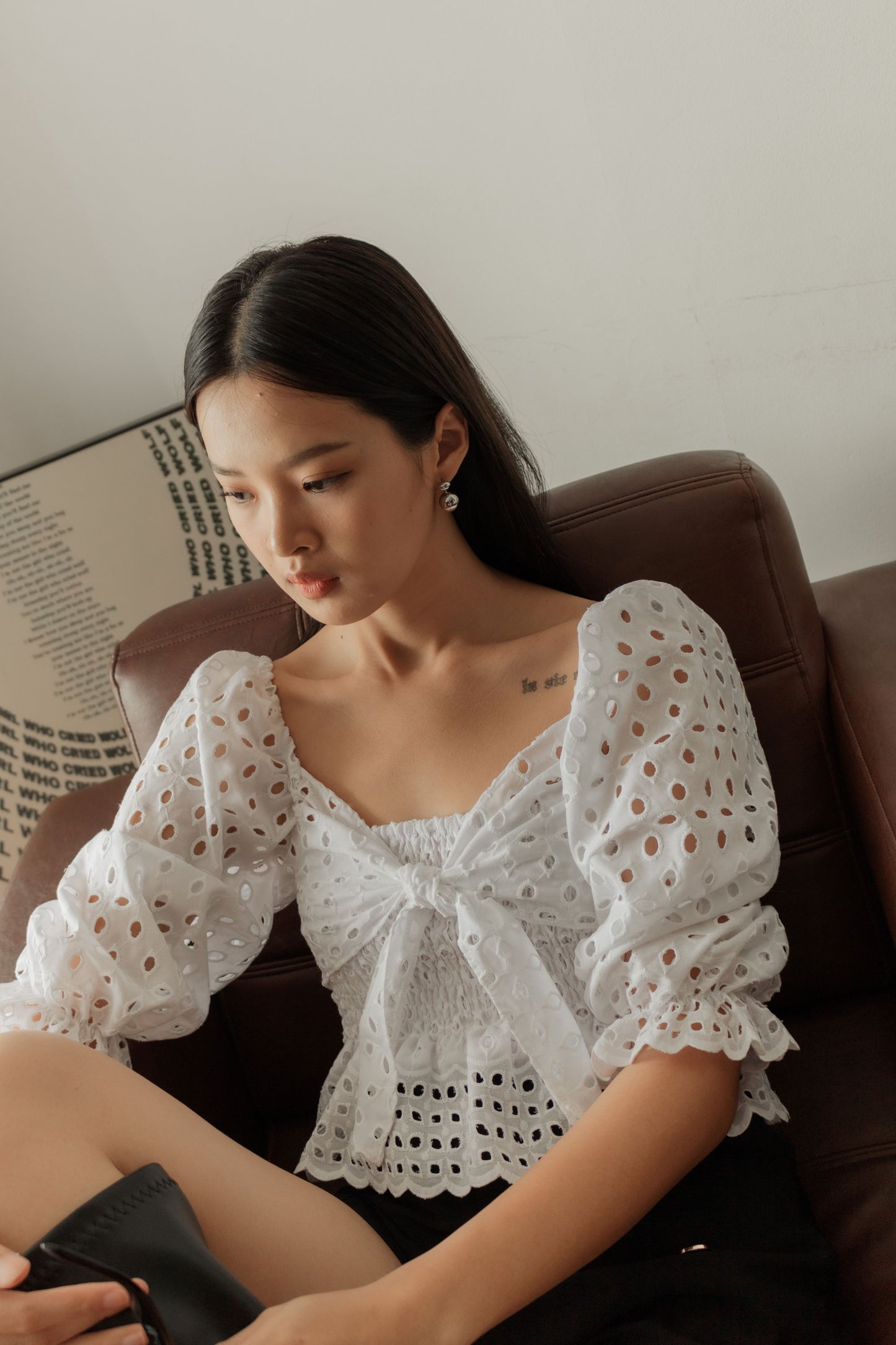 Tracie Eyelet Top