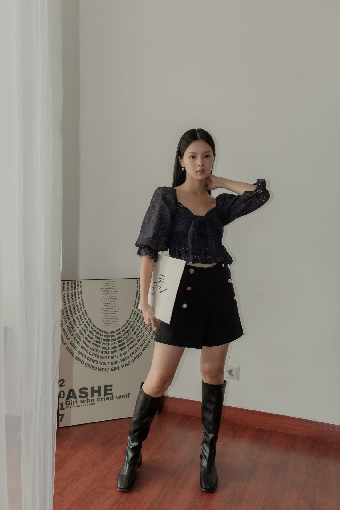 Tracie Eyelet Top