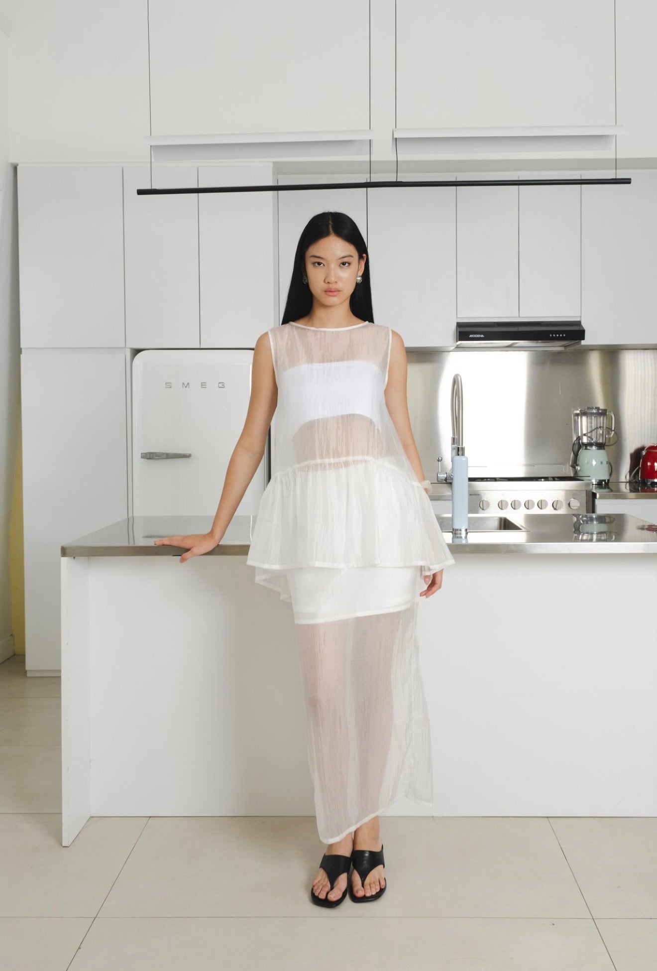 Sunday Sheer Top | White