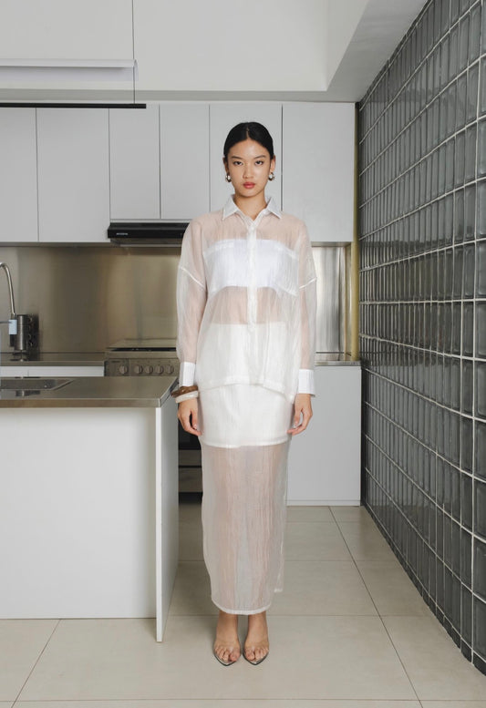 Brise Sheer Shirt | White