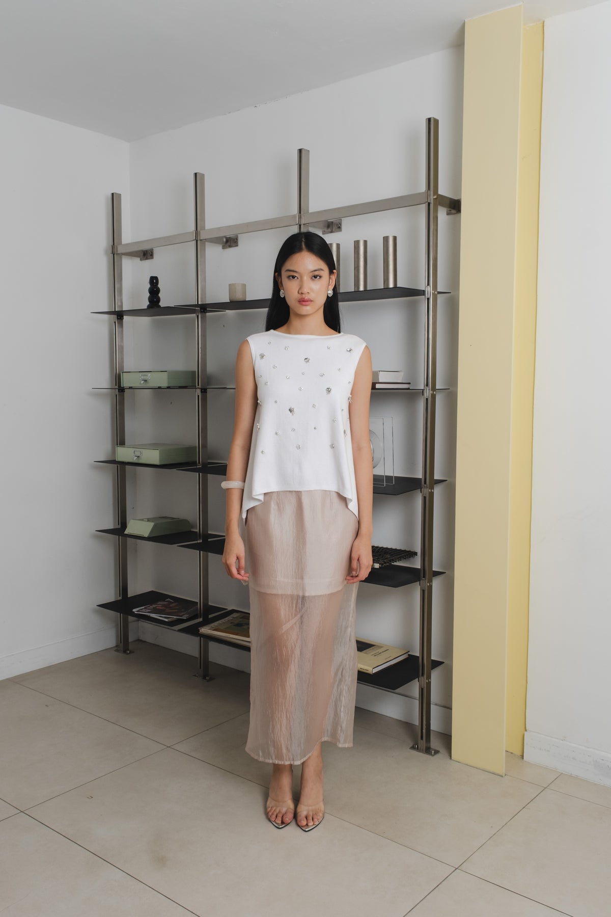 Motion Knit Top | White