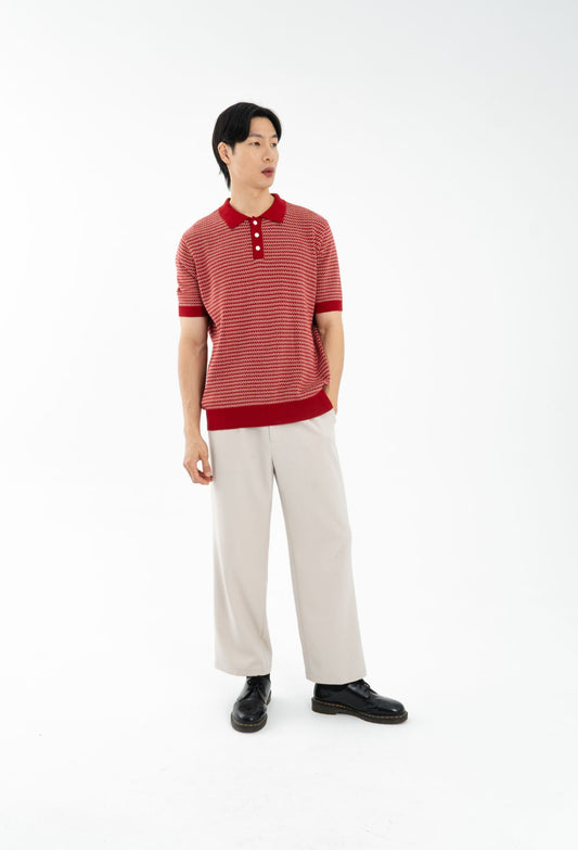 Brave Polo Top | Red