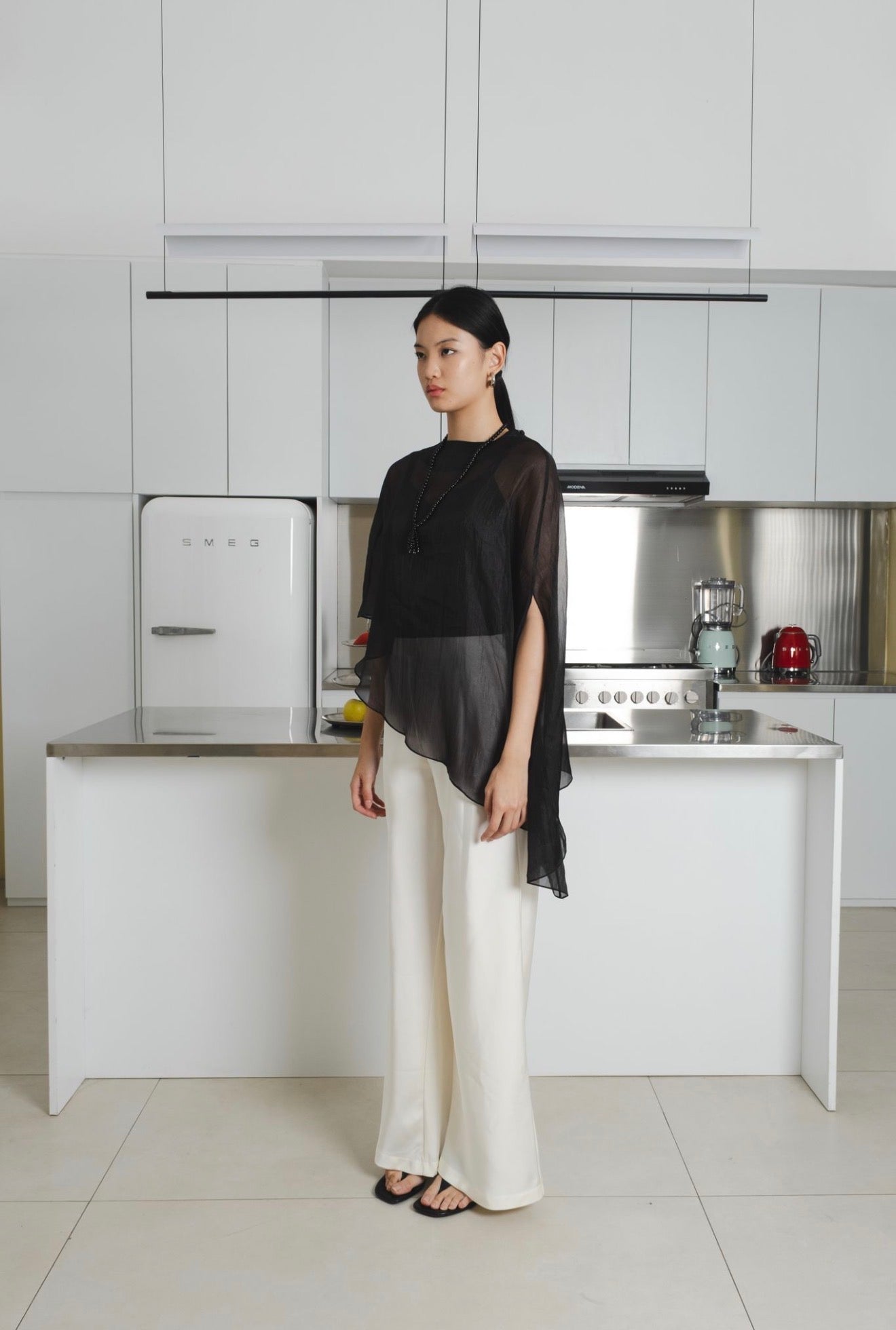 Aire Sheer Top | Black