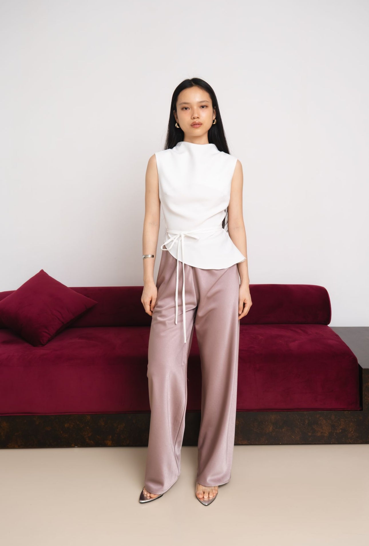 Prime Asymmetrical Top | White