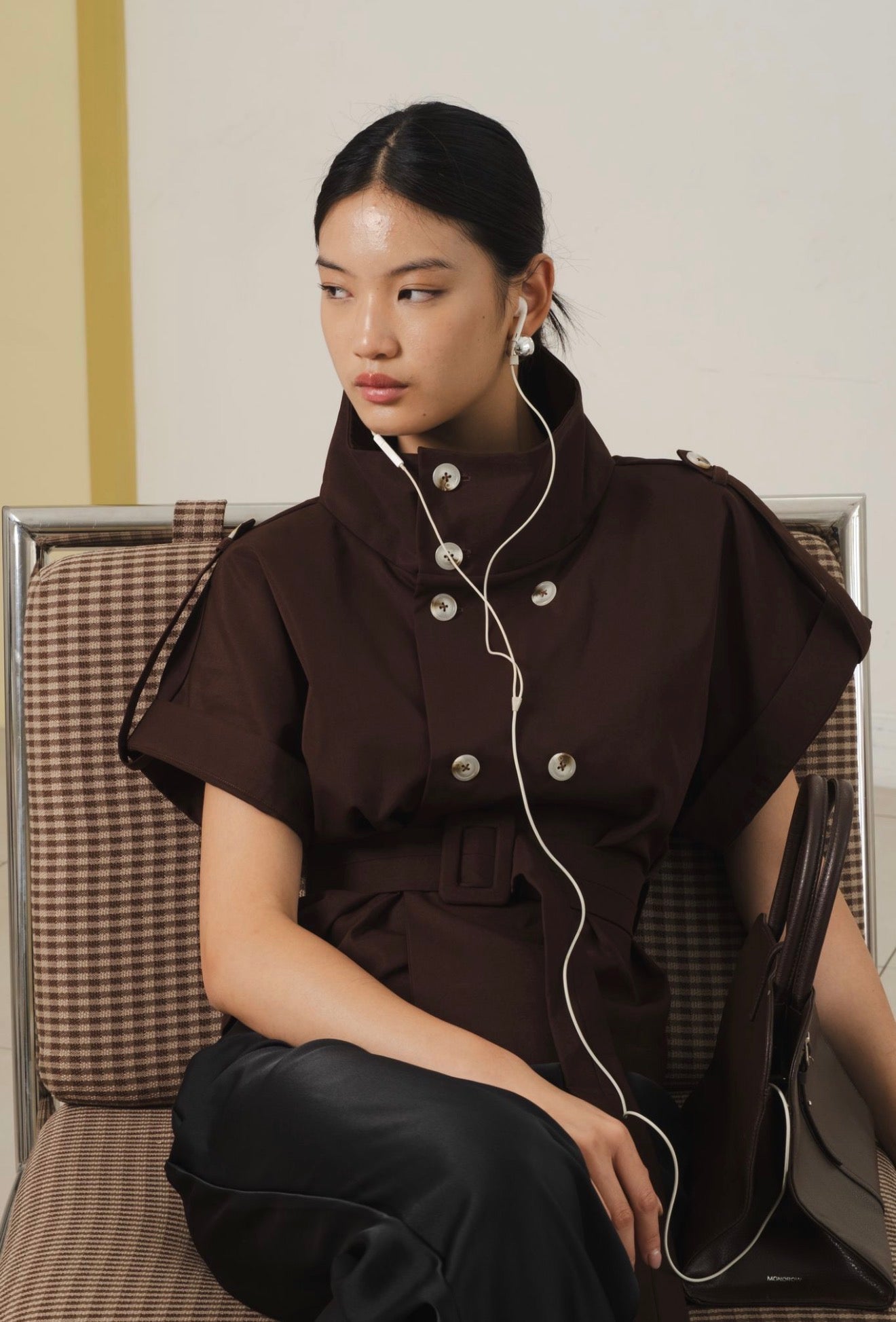 Tempo Trench Top | Chocolate